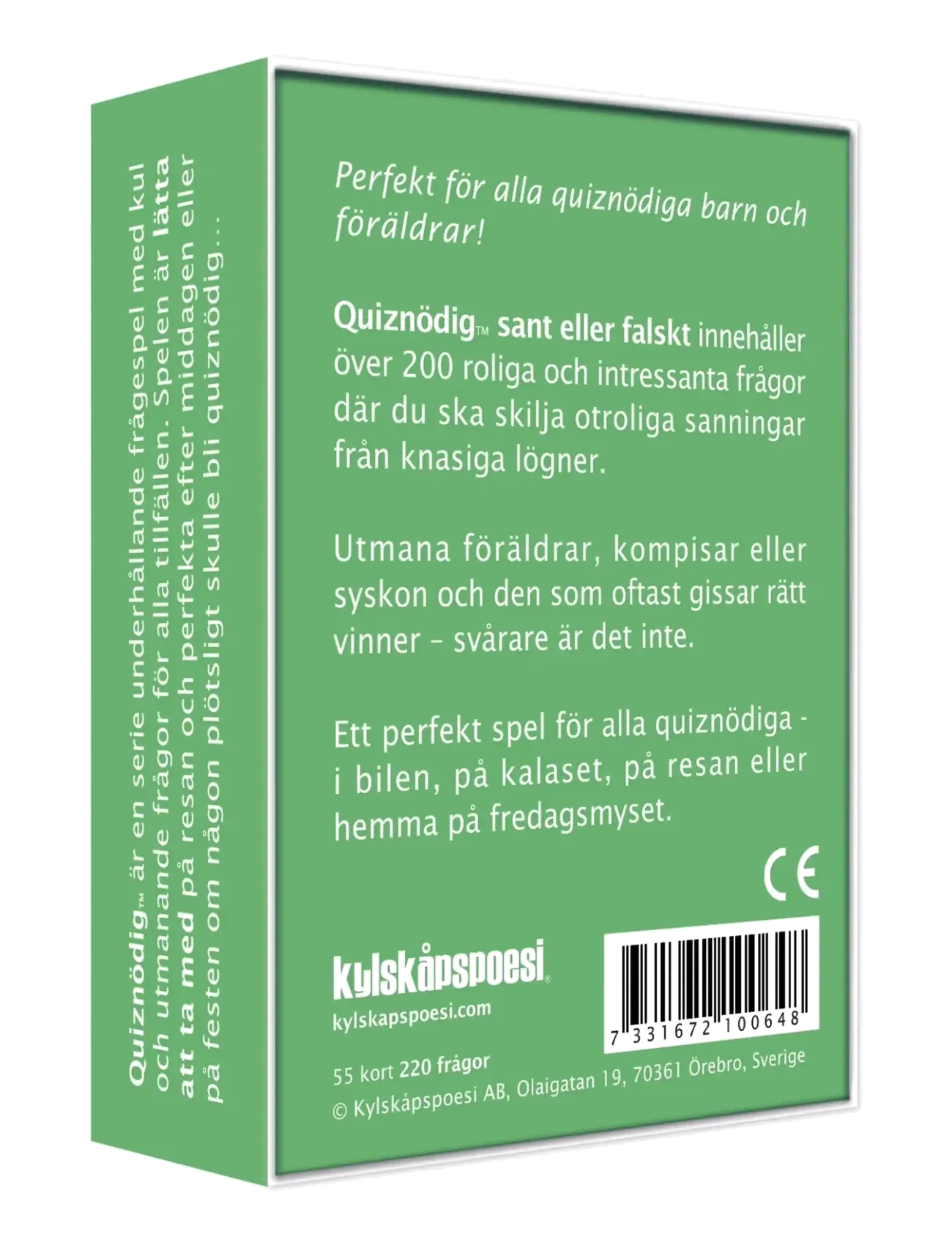 Kylskåpspoesi - QuizNödig - Sant eller Falskt - spel & pussel - multi coloured - 1