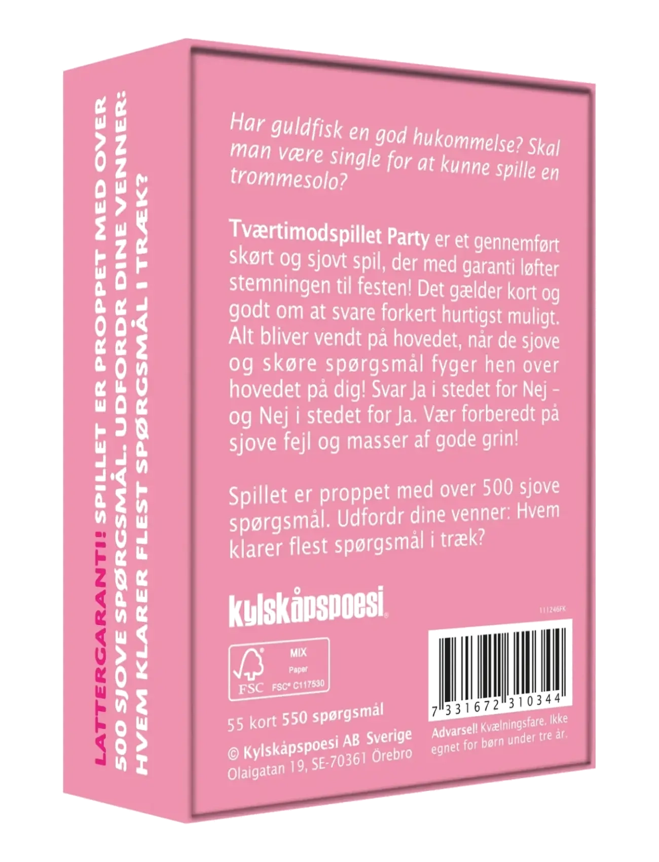 Kylskåpspoesi - Tværtimodspillet - FESTENS FAVORIT - spil & puslespil - multi coloured - 1