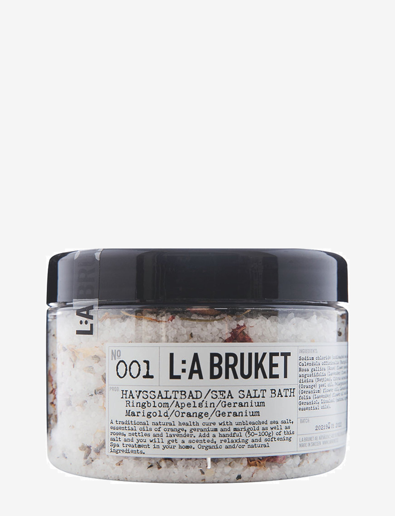 L:a Bruket - 001 Sea Salt Bath Marigold/Orange/Geranium - scrub and exfoliators - body - clear - 0