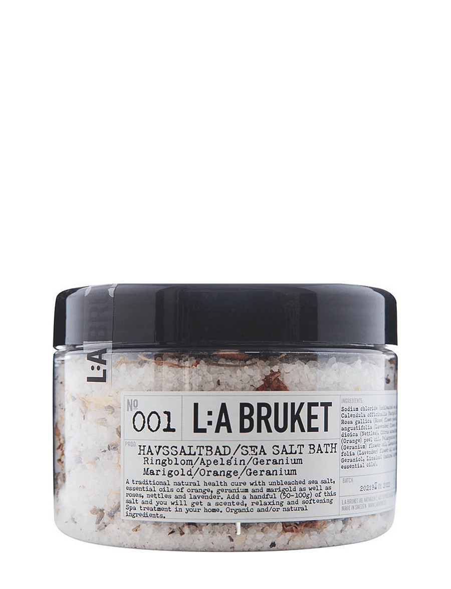 L:a Bruket - 001 Sea Salt Bath Marigold/Orange/Geranium - keha koorimine - clear - 0