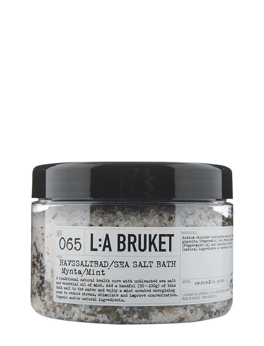 L:a Bruket - 065 Sea Salt Bath Mint - keha koorimine - clear - 0