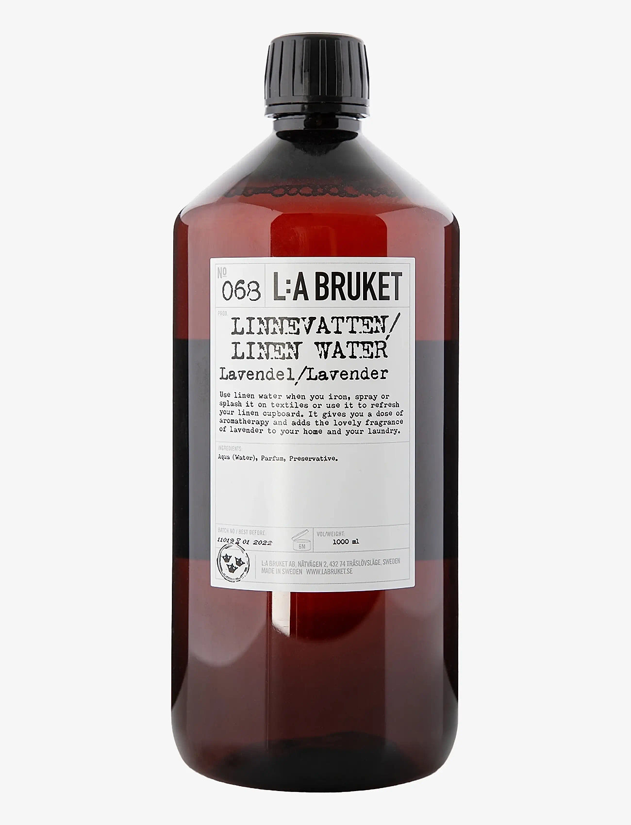 L:a Bruket - 068 Linen Water Lavender - fragrance spray - clear - 0