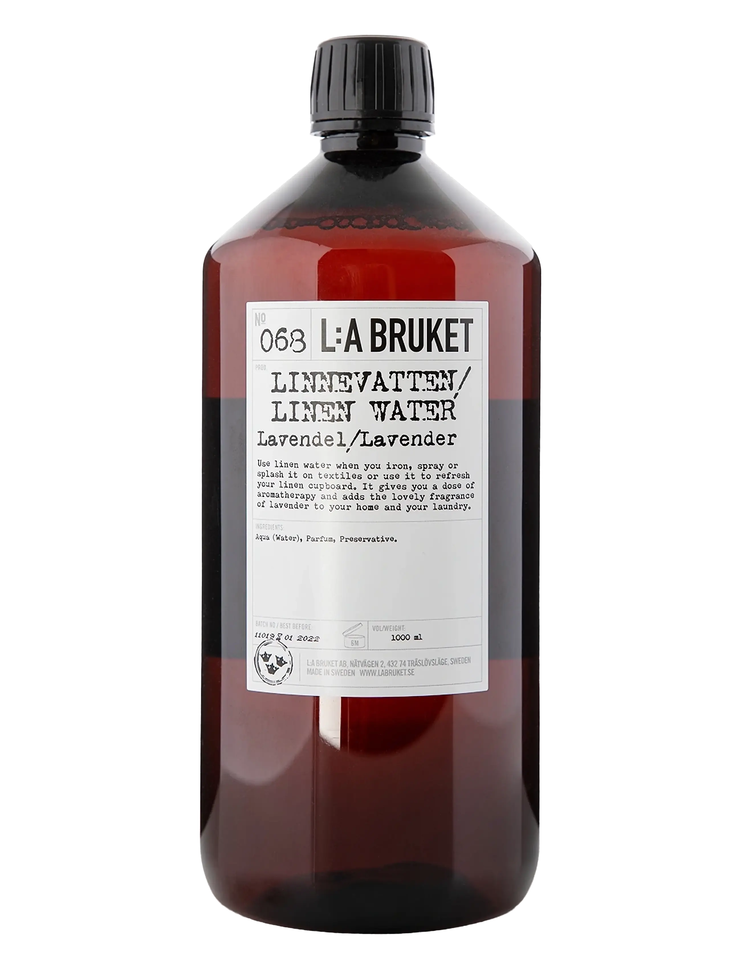 L:a Bruket 068 Linen Water Lavender - Huonetuoksut - CLEAR / undefined