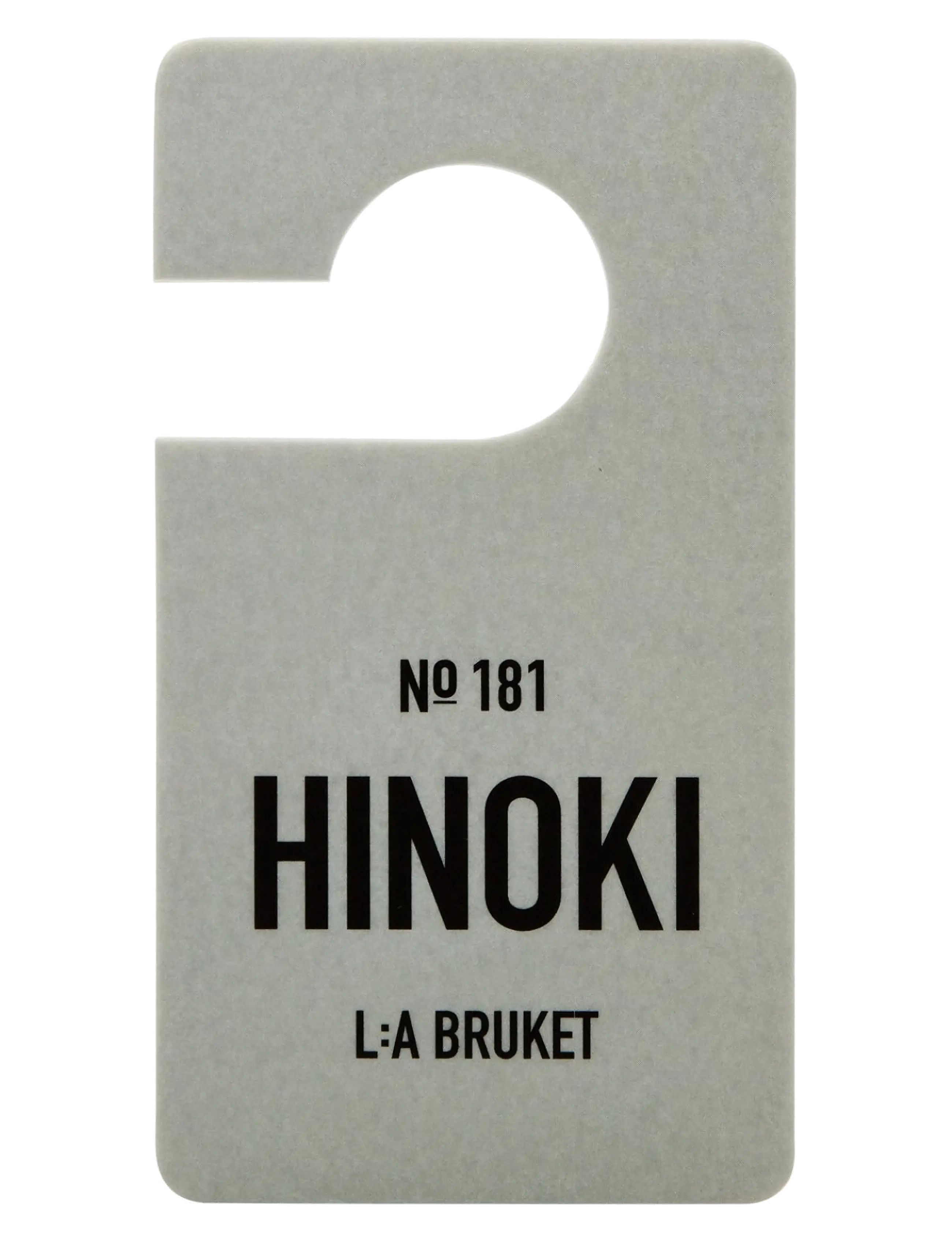 L:a Bruket 181 Fragrance Tag Hinoki - Gå-bort presenter - CLEAR / undefined