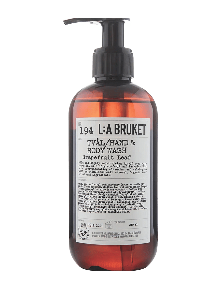 L:a Bruket - 194 Hand & Body Wash Grapefruit Leaf - shower gel & bruseolier - clear - 0