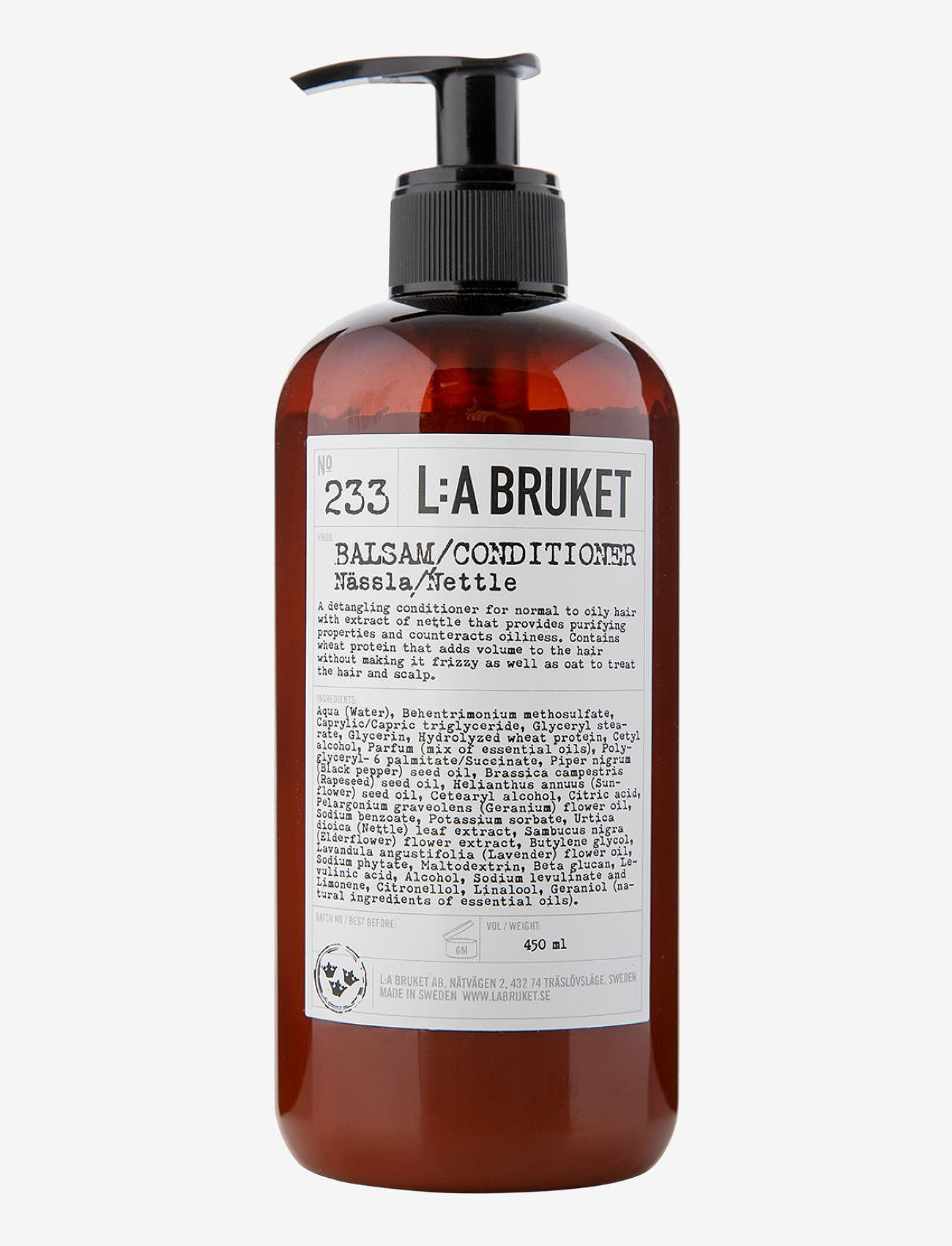 L:a Bruket - 233 Conditioner Nettle - hårpleje - clear - 0
