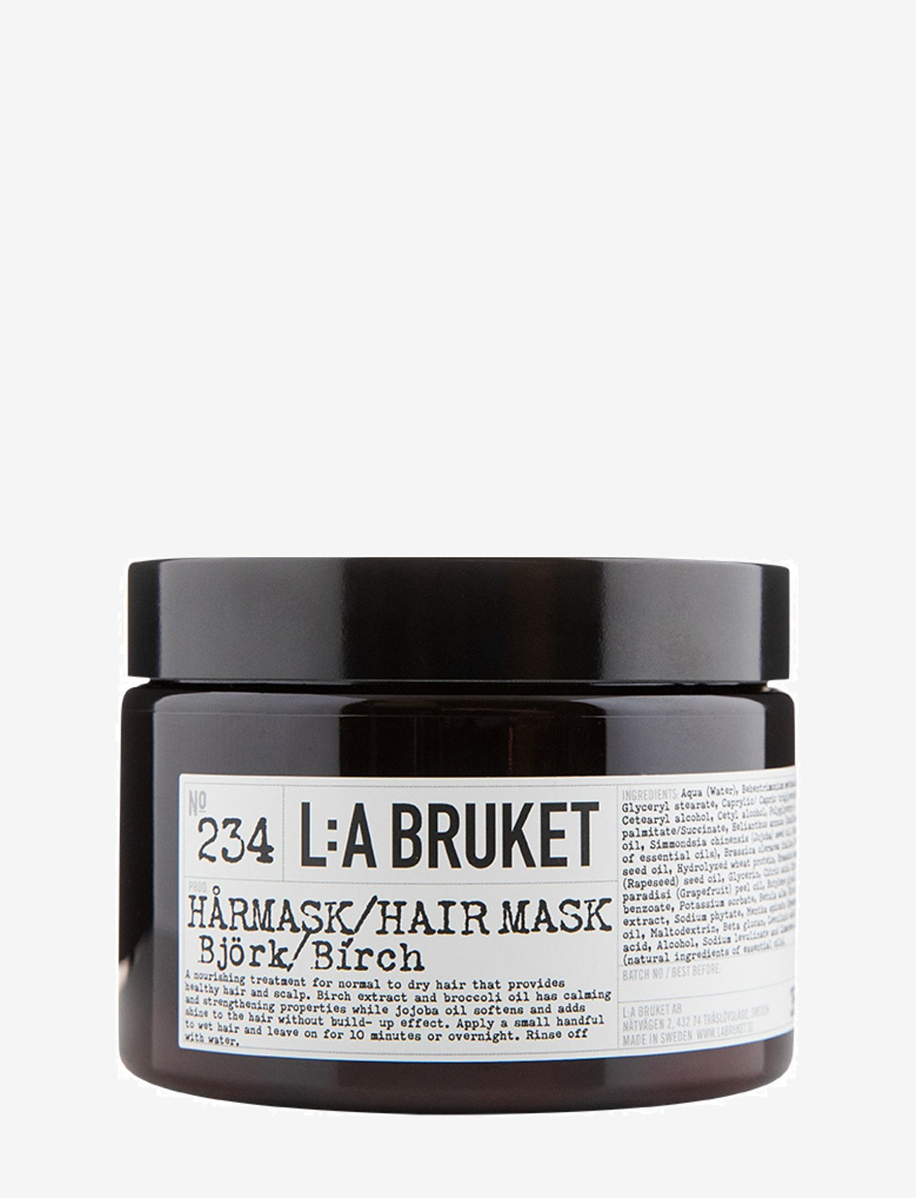L:a Bruket - 234 Hairmask Birch - hair masks - clear - 0