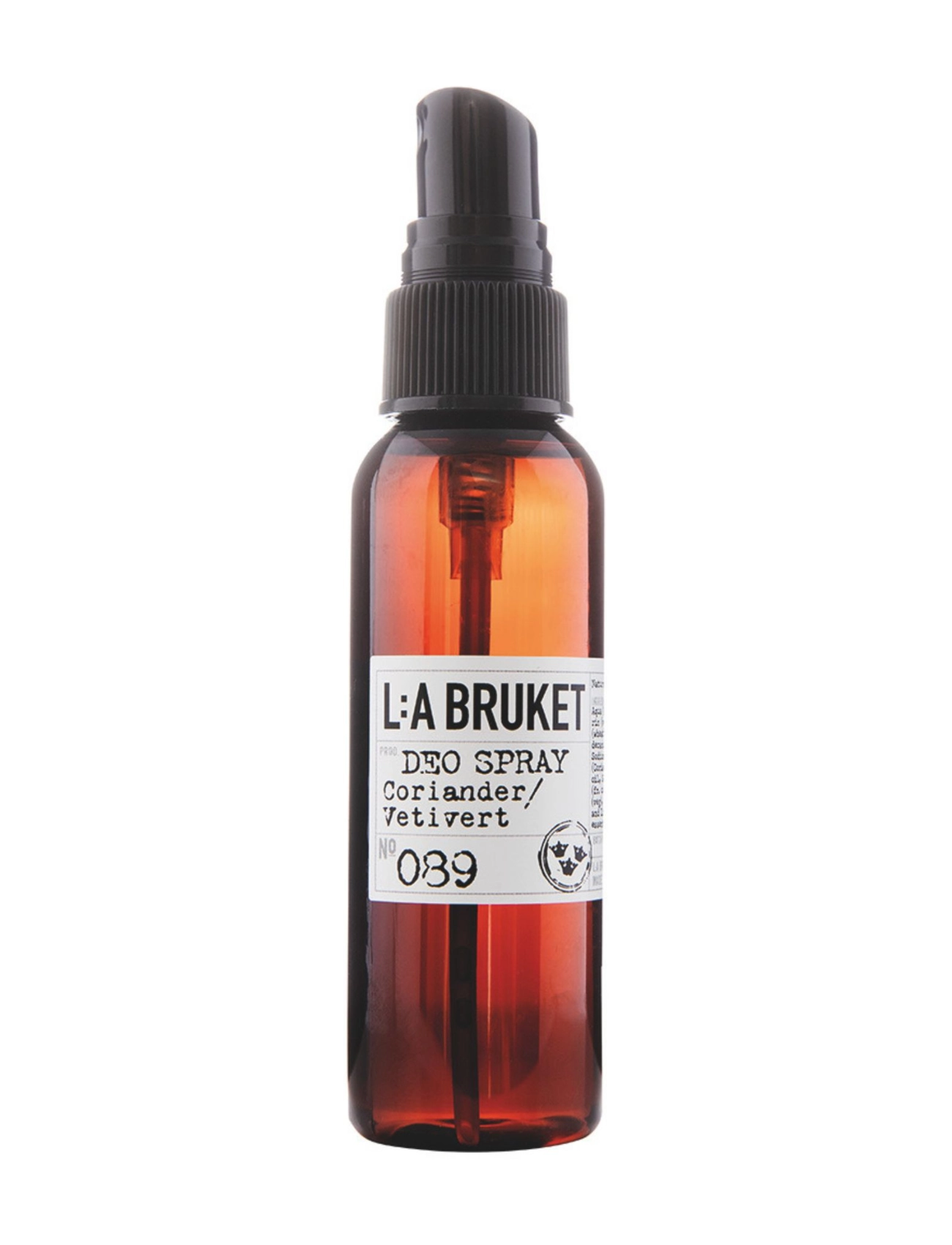 L:a Bruket 089 Deodorant Spray Coriander/Vetiver, 55 ml, Nude, Deodoranter > Spray, Herre