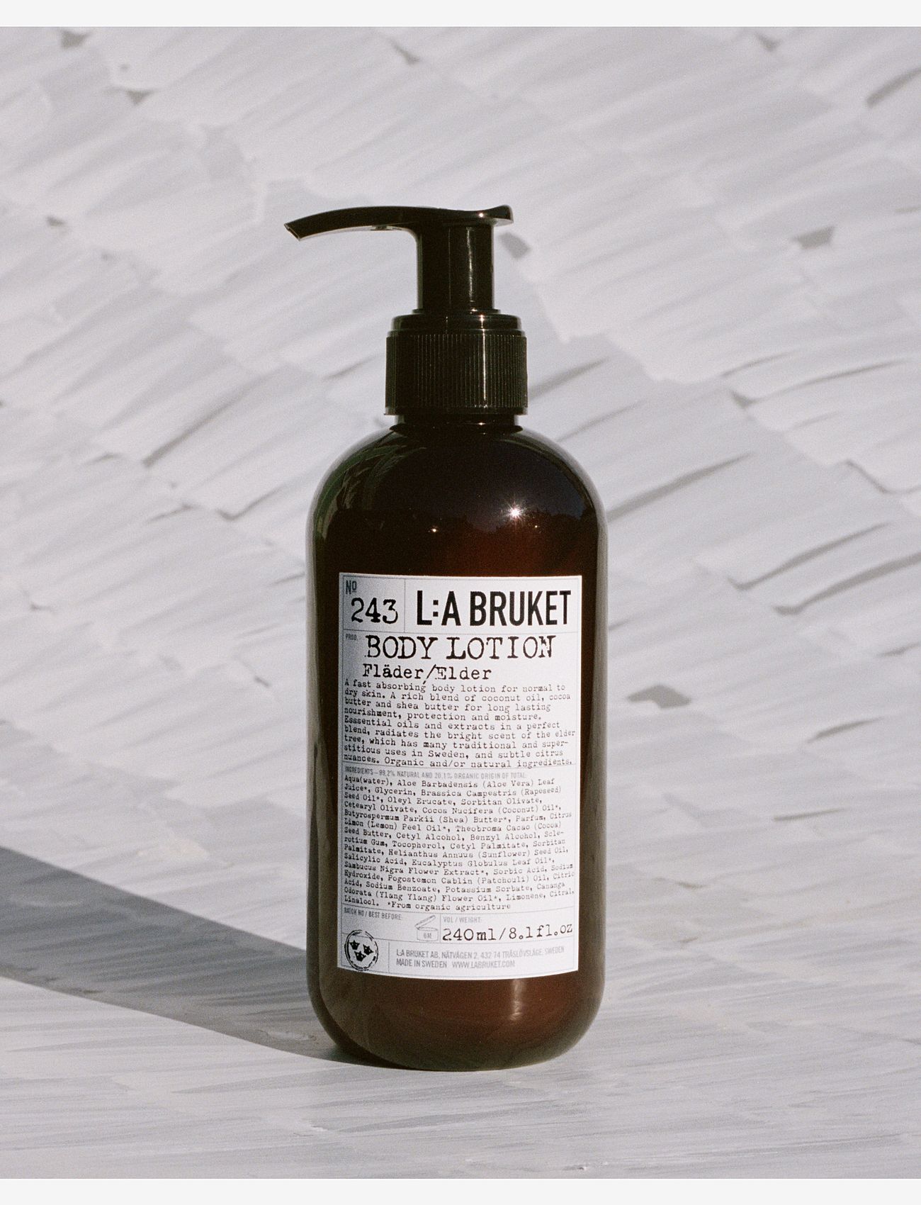L:a Bruket - 243 Body Lotion Elderflower - voiteet - clear elderflower - 1