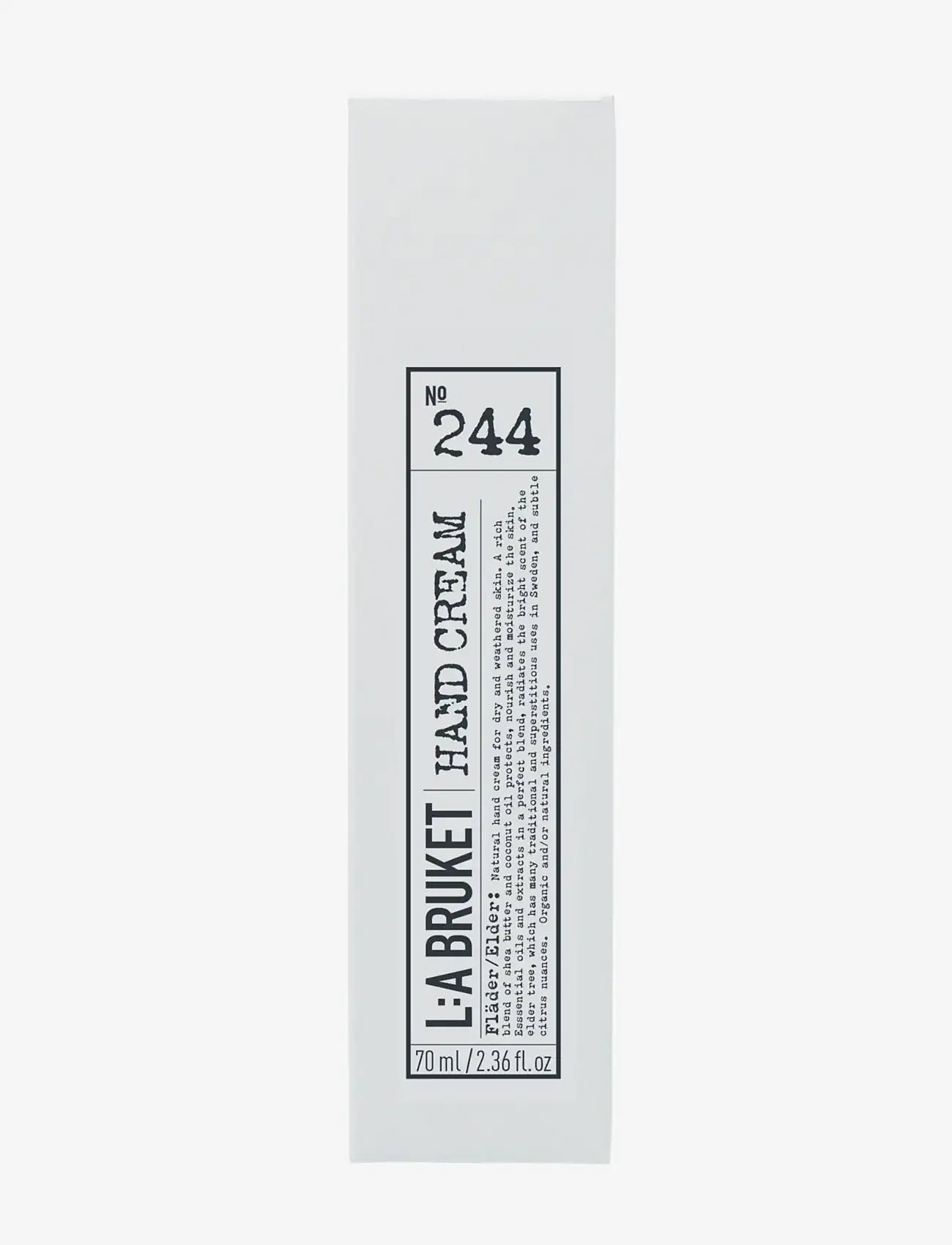 L:a Bruket - 244 Hand Cream Elderflower - håndcremer - clear elderflower - 1