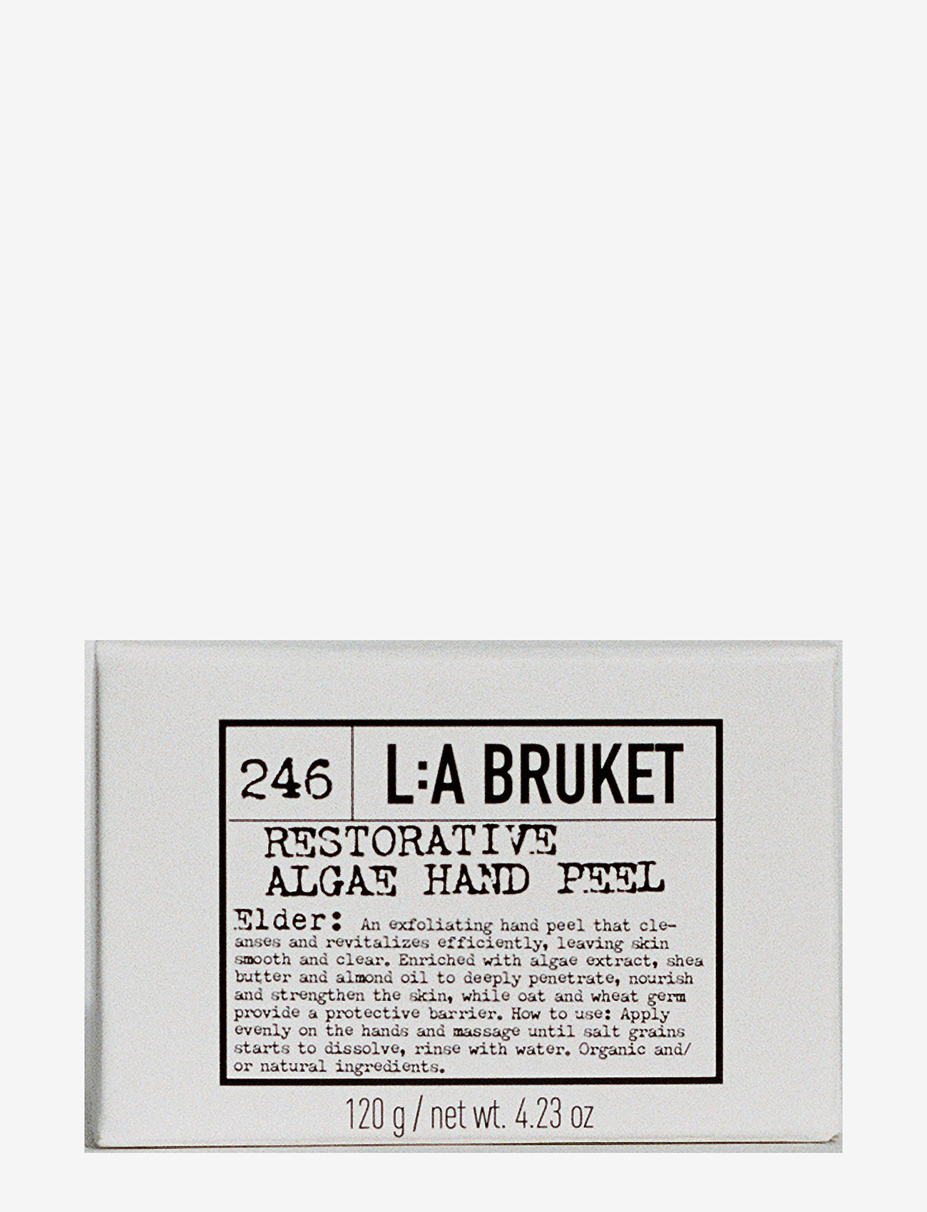 L:a Bruket - 246 Restorative Algae Hand Peeling - rankų kremai - clear - 2