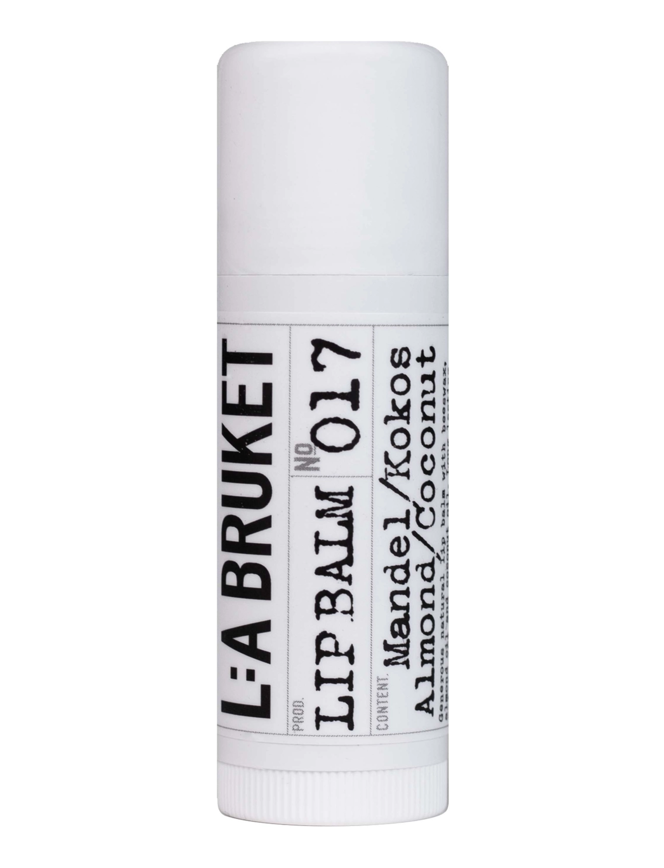 L:a Bruket 017 Lip Balm Almond/Coconut - Ansigspleje - CLEAR / undefined