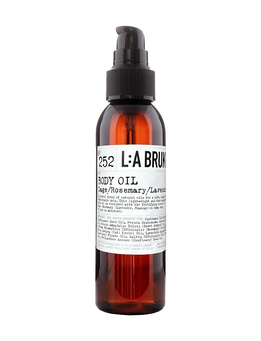 L:a Bruket - 252 Curative Body Oil Sage/Rosemary/Lavender - kroppsolja - clear - 0