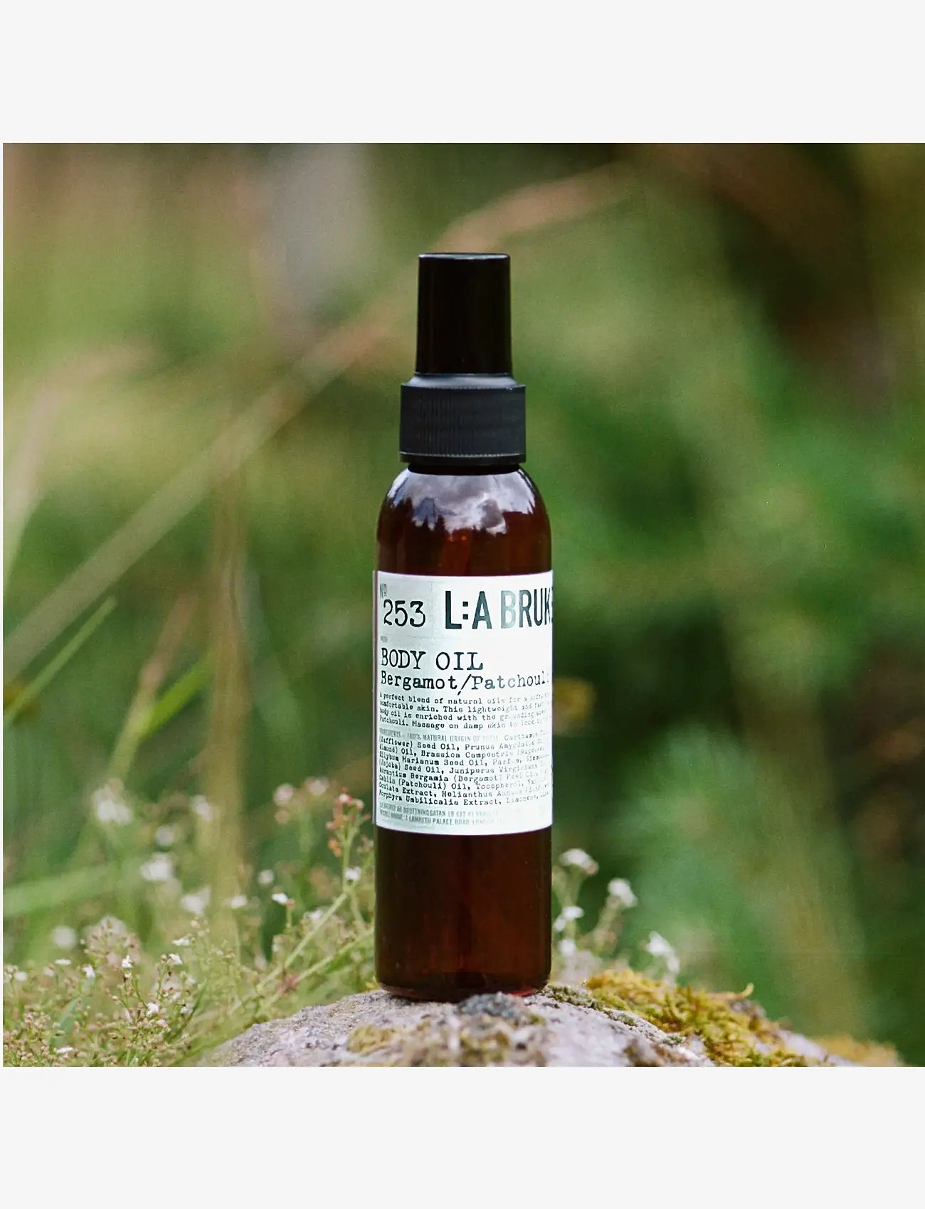 L:a Bruket - 253 Elemental Body oil Bergamot/Patchouli - kroppsoljer - clear - 1