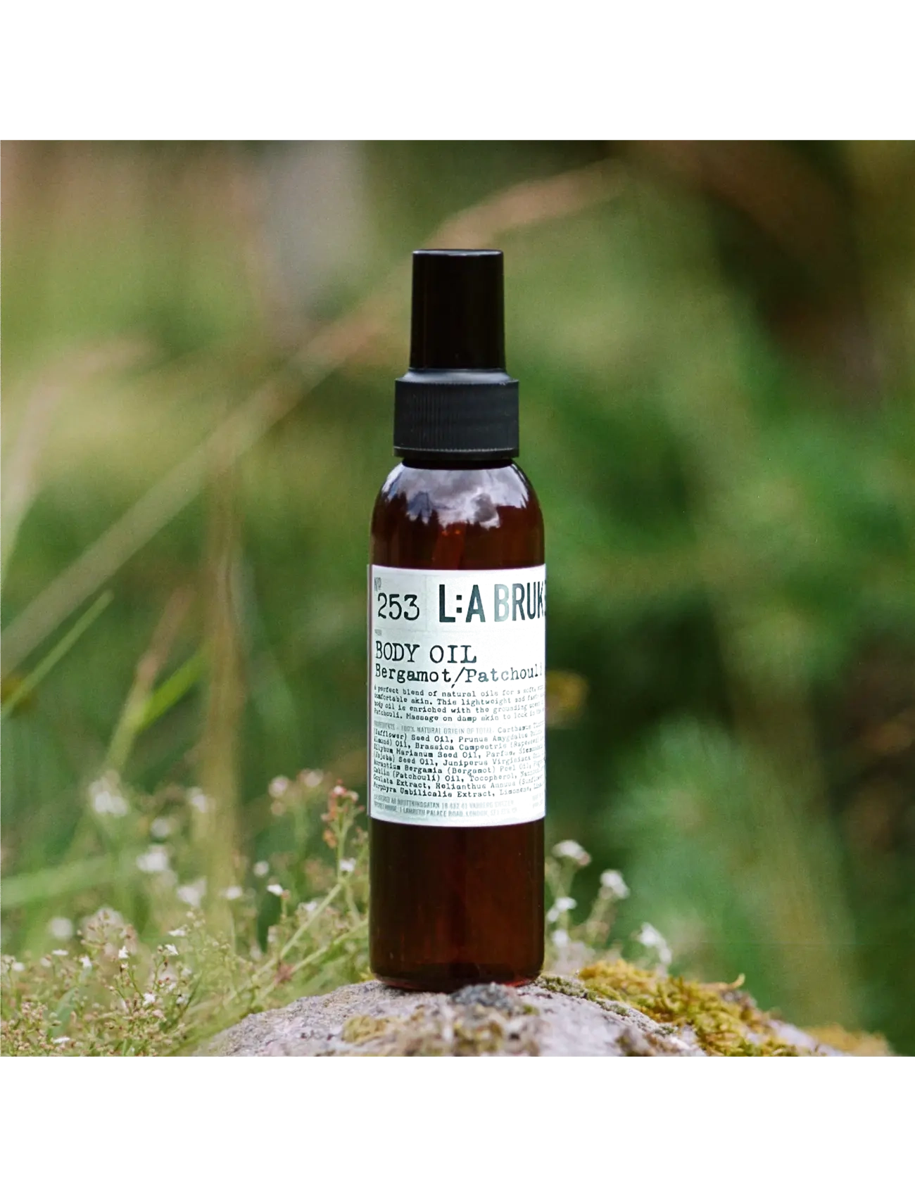 L:a Bruket - 253 Elemental Body oil Bergamot/Patchouli - kroppsolja - clear - 1