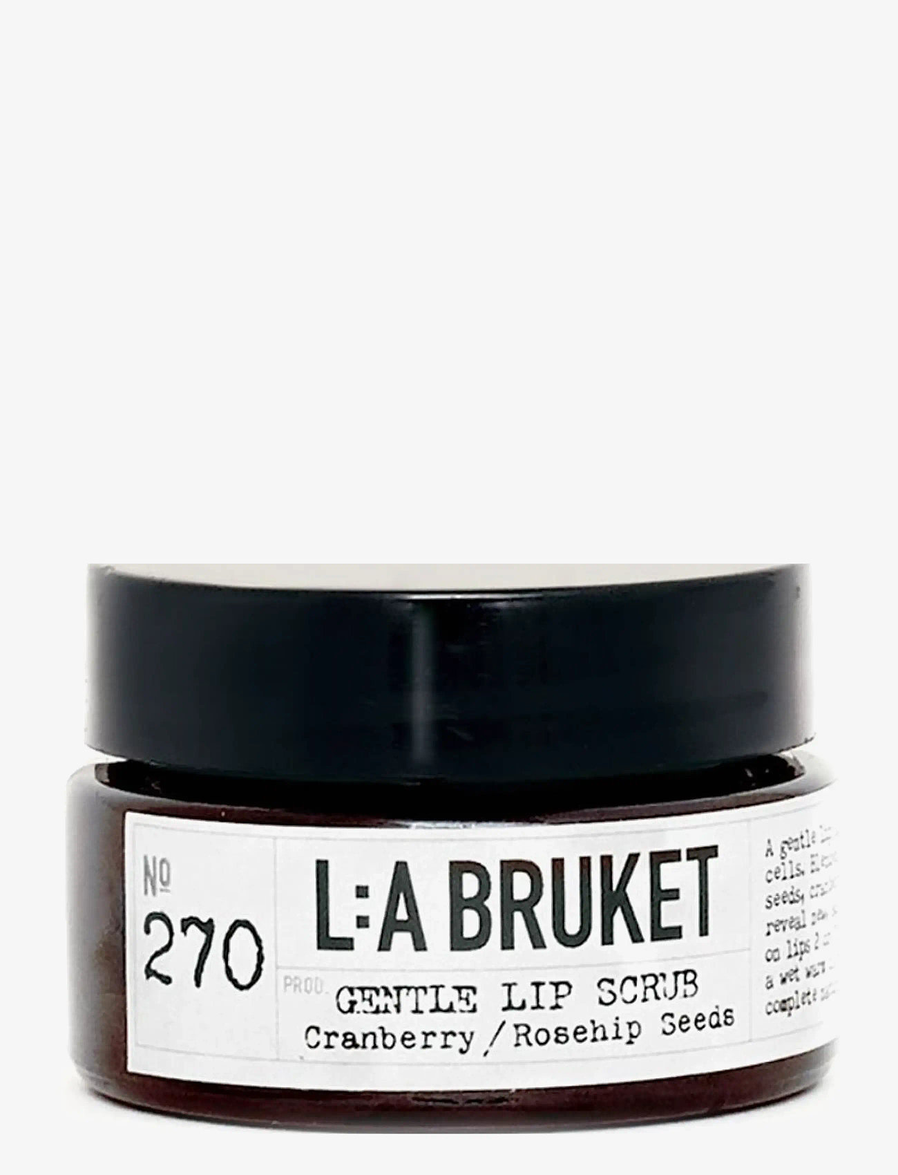 L:a Bruket - 270 Gentle Lip Scrub - läppskrubb - clear - 0