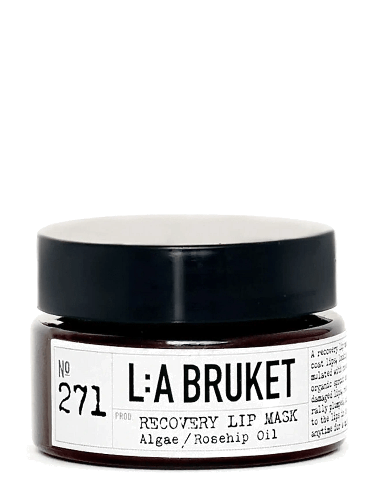 L:a Bruket 271 Recovery Lip Mask Algae/Rosehip oil 15 ml