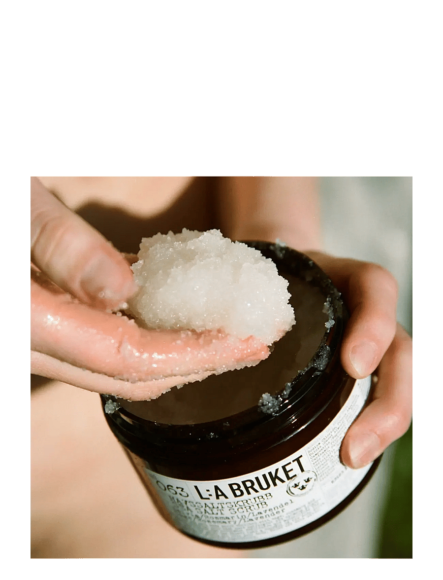L:a Bruket - 296 Sea Salt Scrub Bergamot/Patchouli - skrub & exfoliering - krop - clear - 3