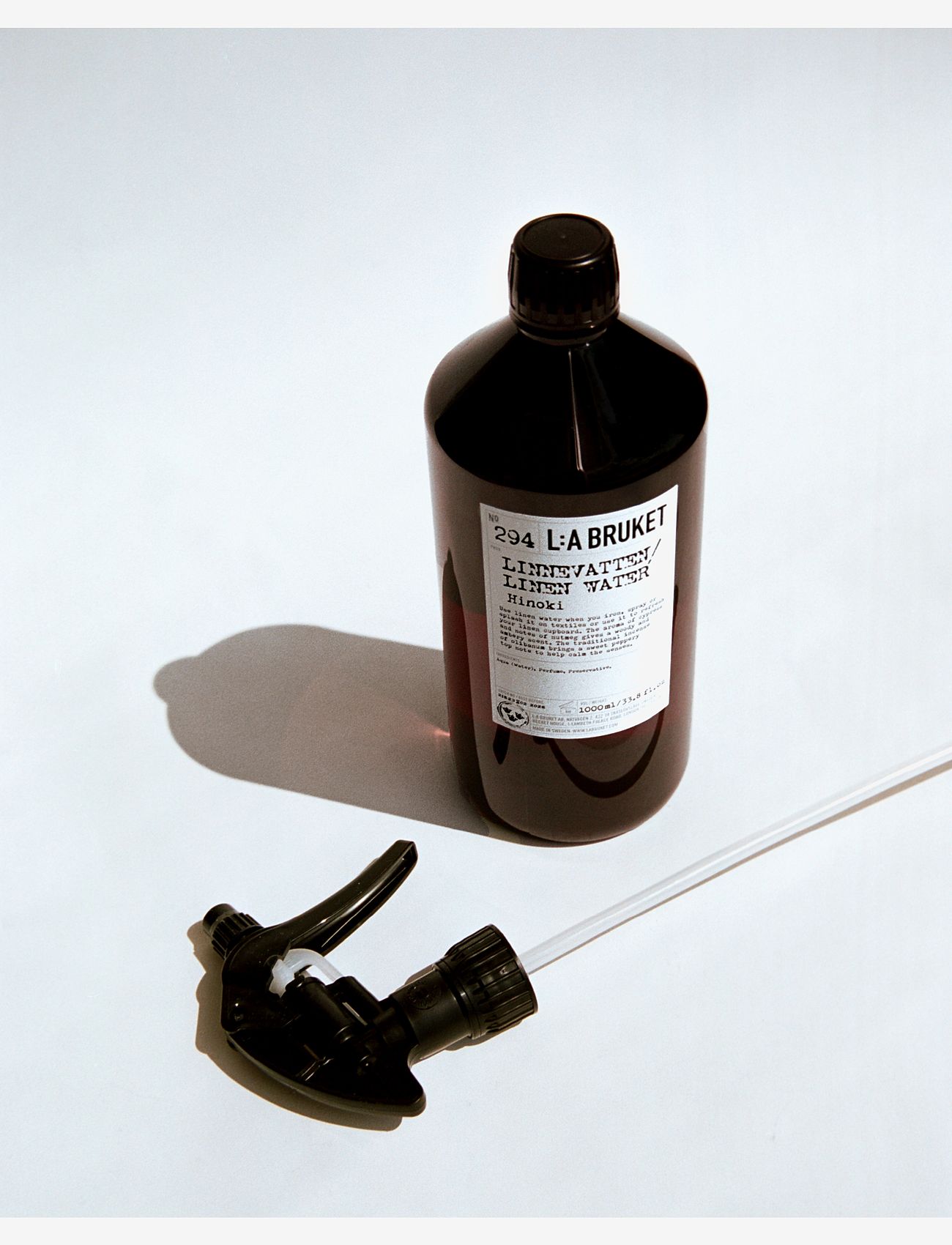 L:a Bruket - 294 Linen Water Hinoki - ilmsprey - clear - 2