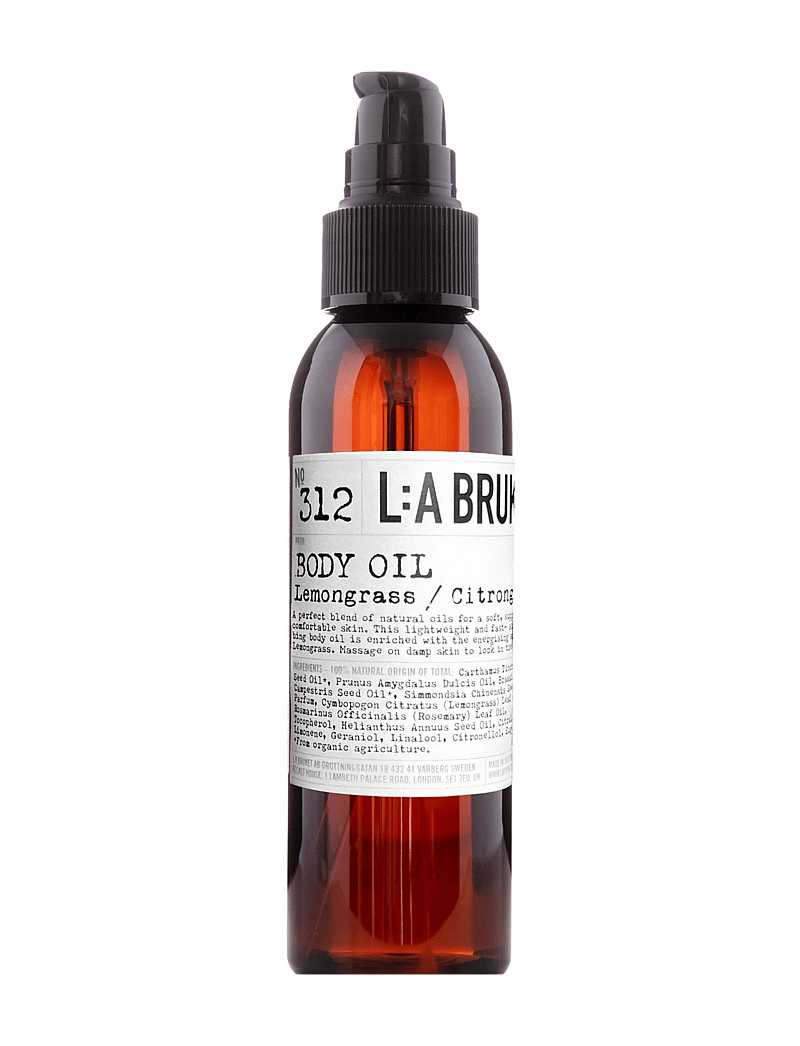 L:a Bruket - 312 Body Oil Lemongrass - kehaõlid - clear - 0