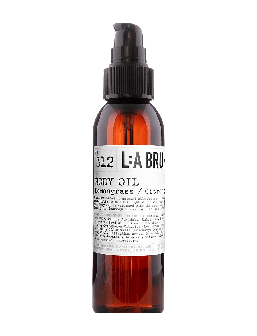 L:a Bruket - 312 Body Oil Lemongrass - kroppsolja - clear - 1