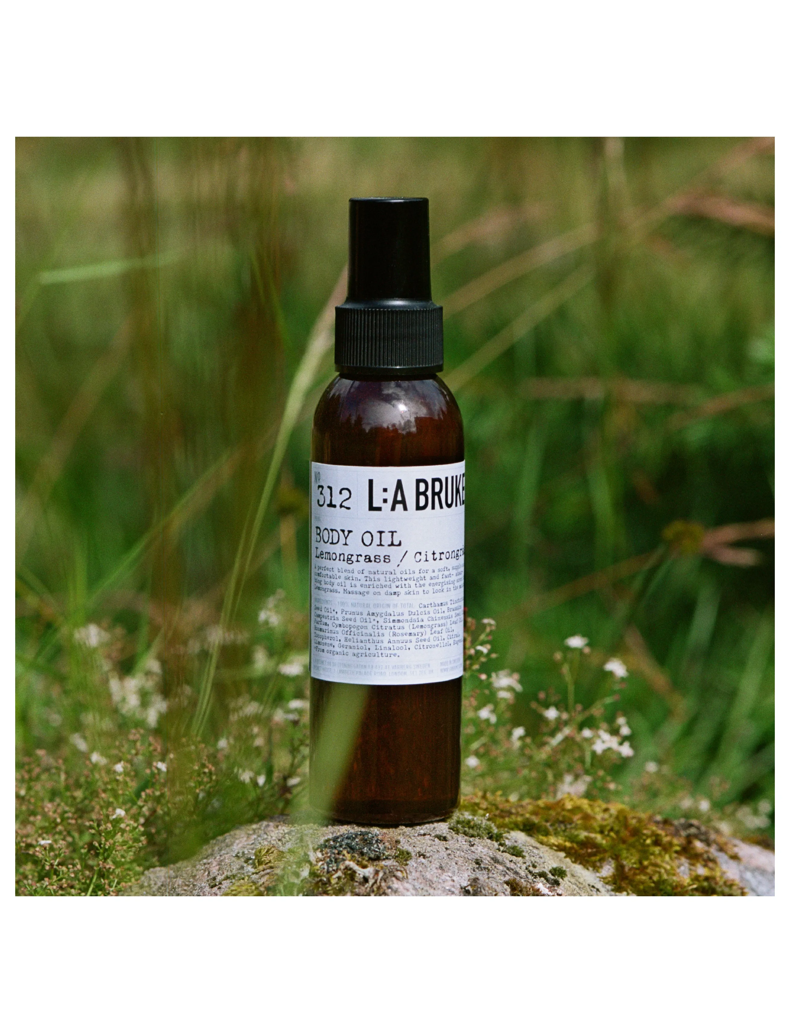 L:a Bruket - 312 Body Oil Lemongrass - kropsolier - clear - 0