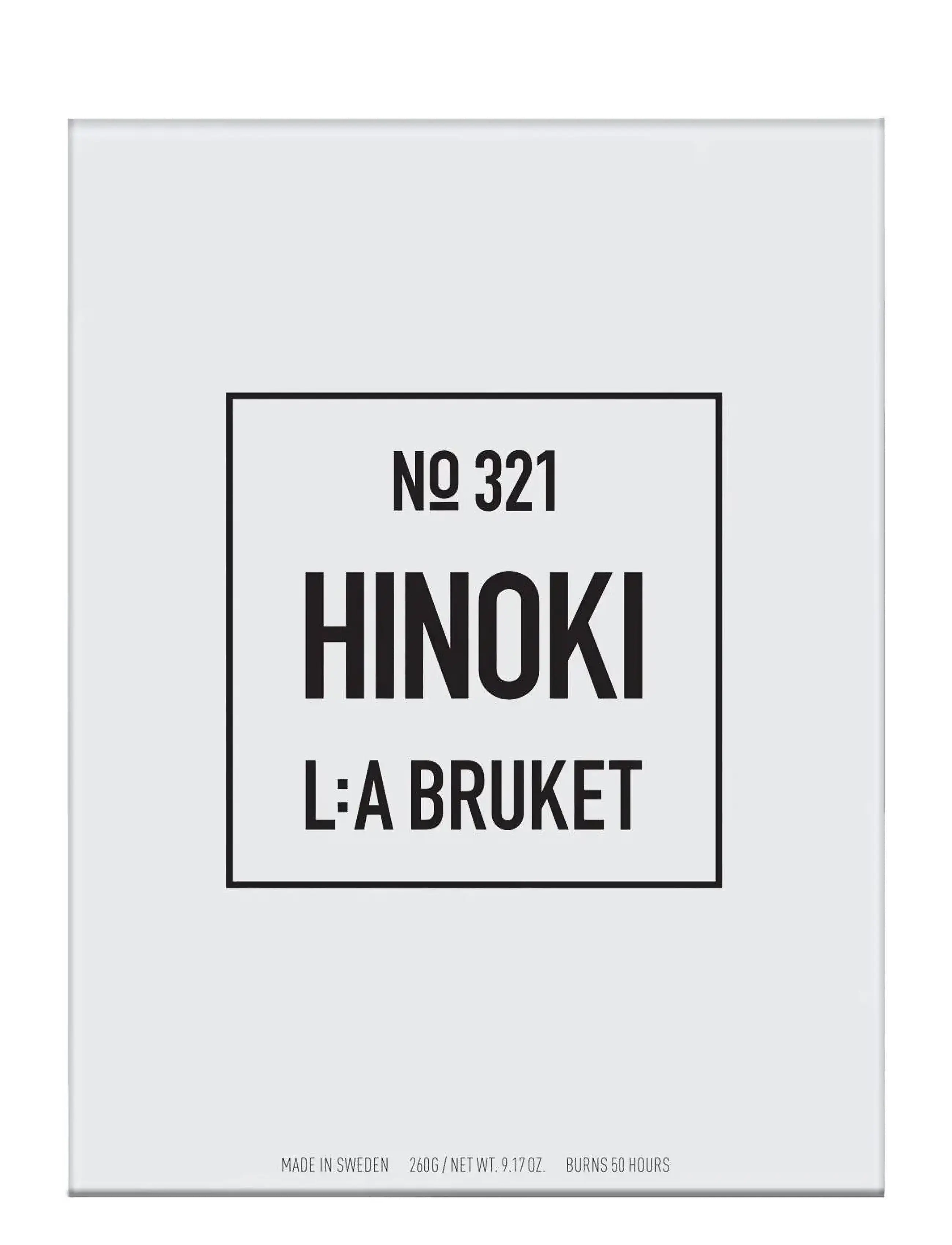 L:a Bruket - 255 Candle Hinoki - above 500kr - clear - 1