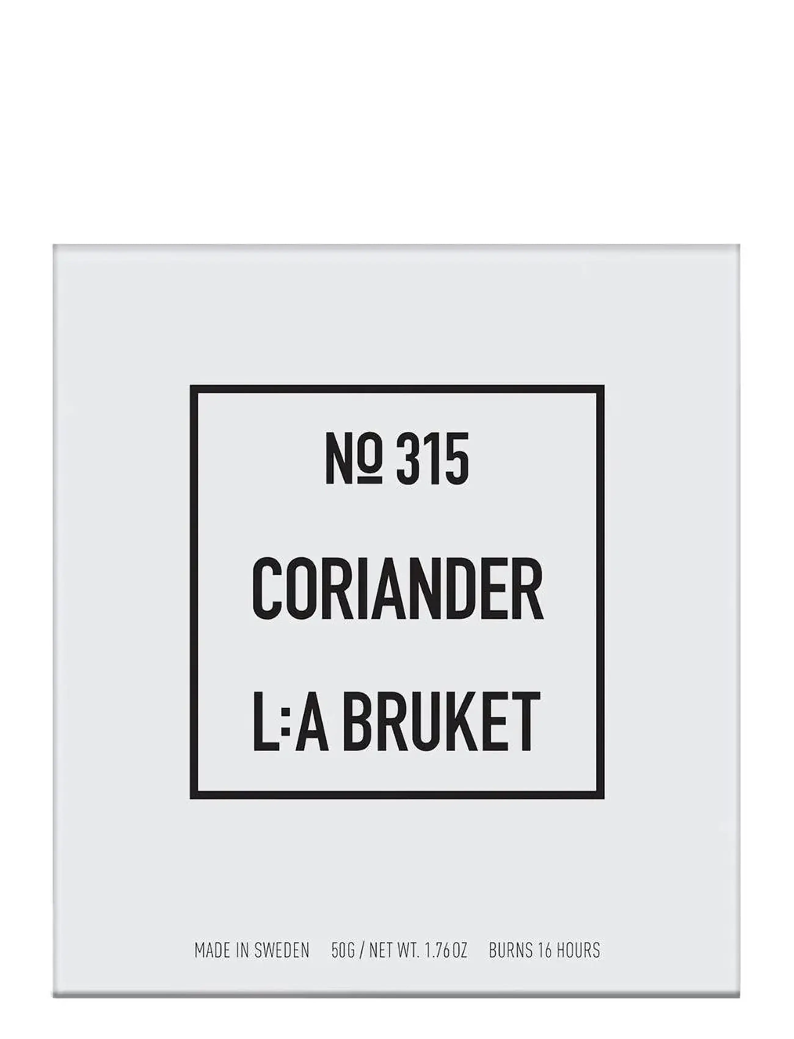 L:a Bruket - 152 Candle Coriander Small - rumsdoft - clear - 1