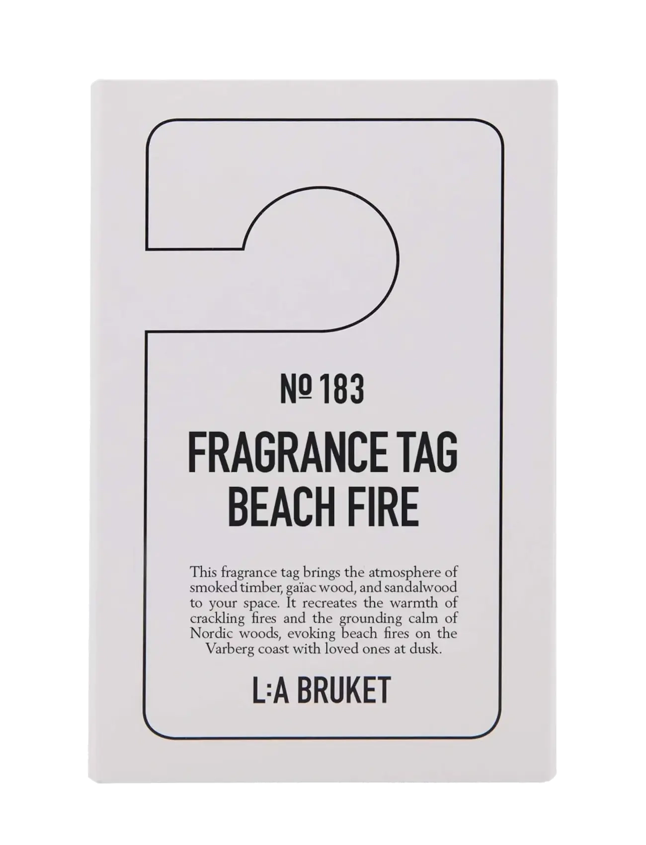 L:a Bruket - 183 Fragrance Tag Black Oak - romduft - clear - 1