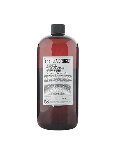104 Refill Hand & Body Wash Bergamot/Patchouli - Shower Gel