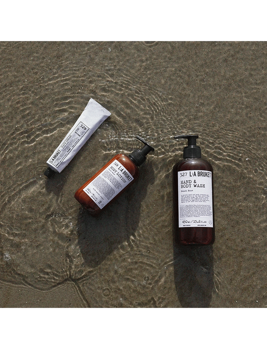 L:a Bruket - Hand & Body Wash 327 Beach Rose 450.00 ML - duschgel & duscholjor - clear - 4