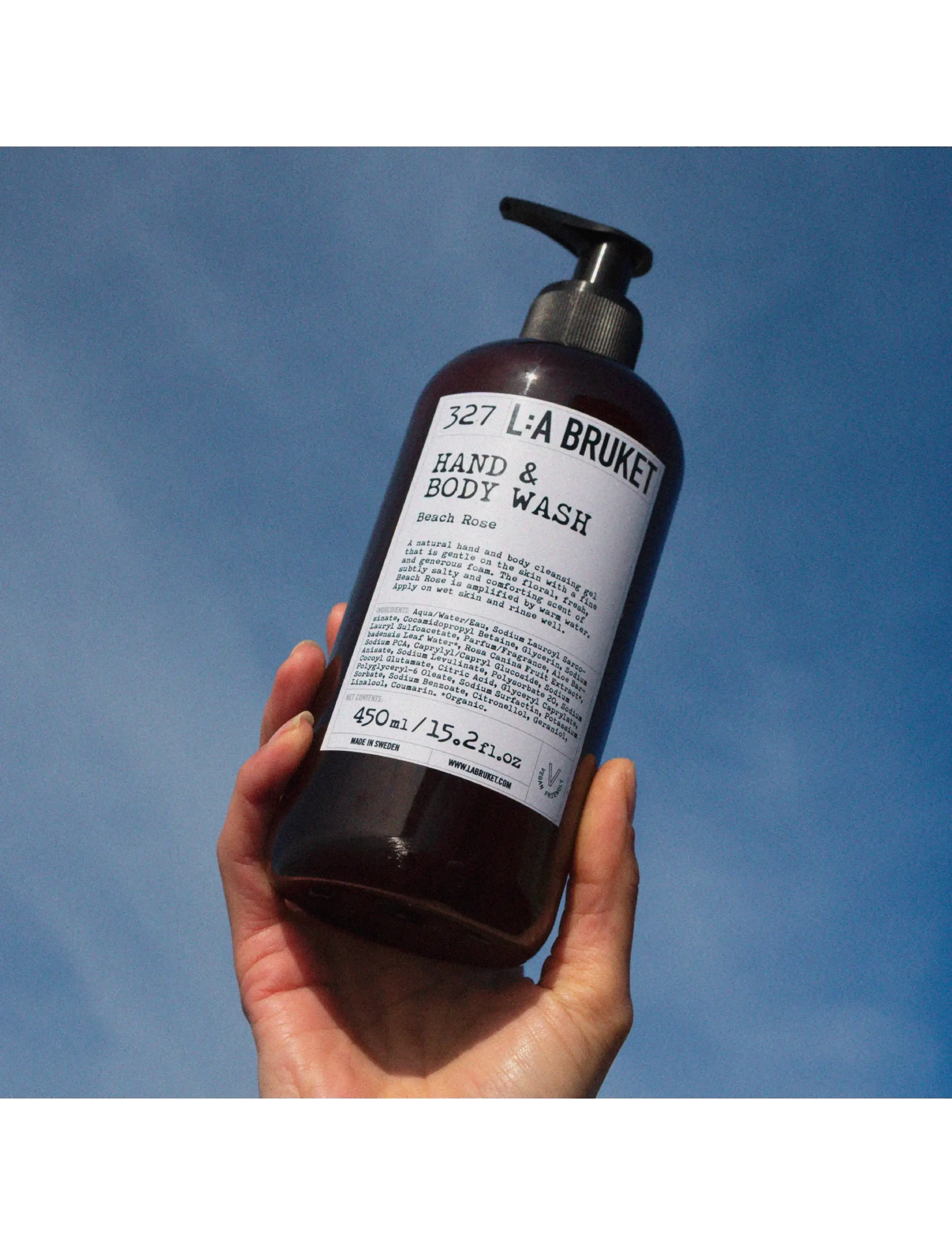 L:a Bruket - Hand & Body Wash 327 Beach Rose 240.00 ML - shower gel & bruseolier - clear - 3