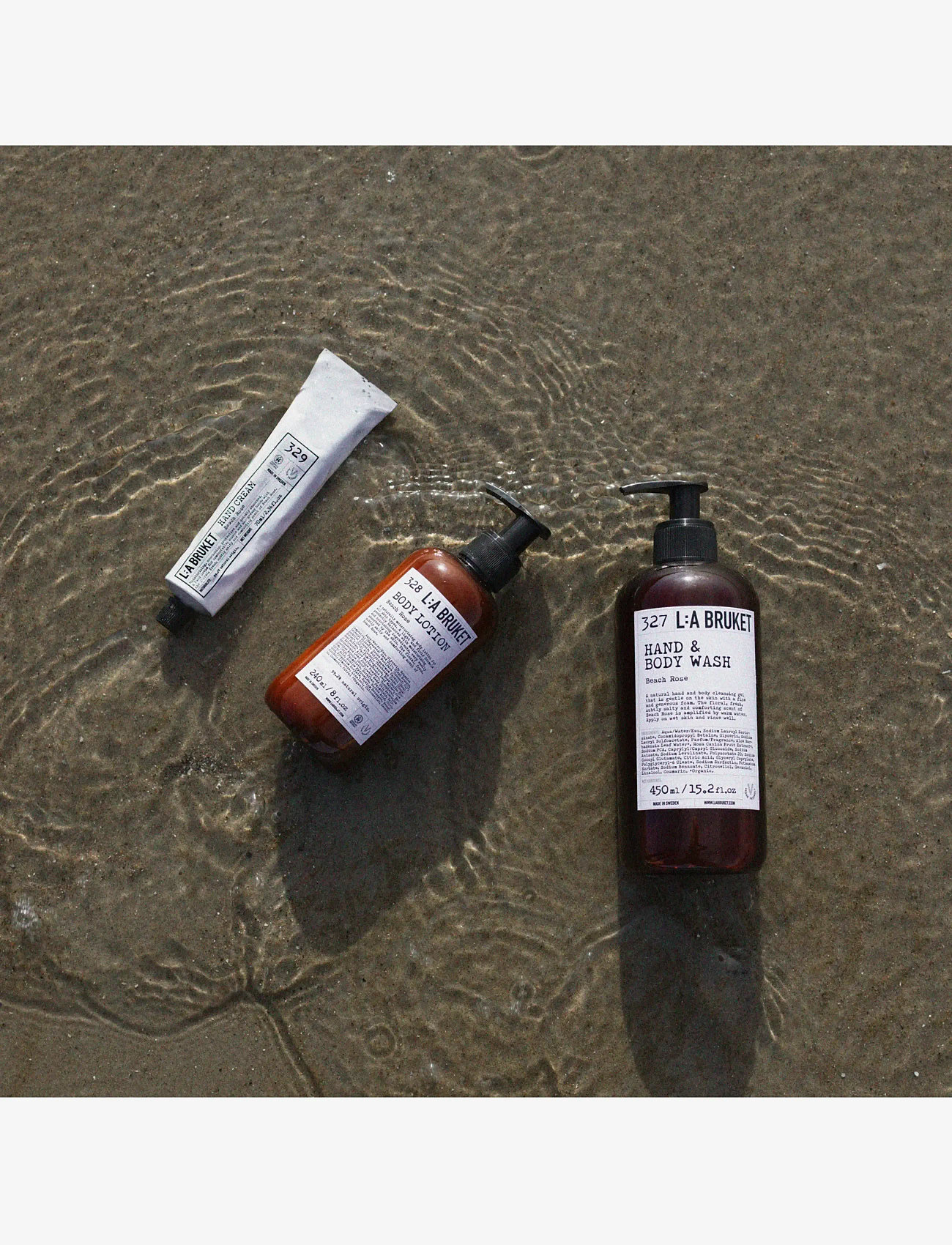 L:a Bruket - Hand & Body Wash 327 Beach Rose 240.00 ML - clear - 4