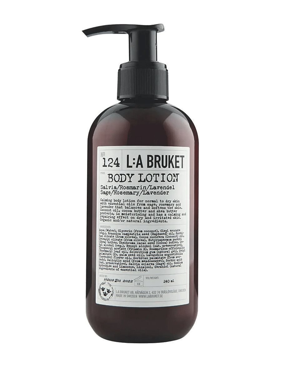 L:a Bruket - 124 Body Lotion Sage/Rosemary/Lavender - lotion & creme - clear sage/rosemary/lavender - 0