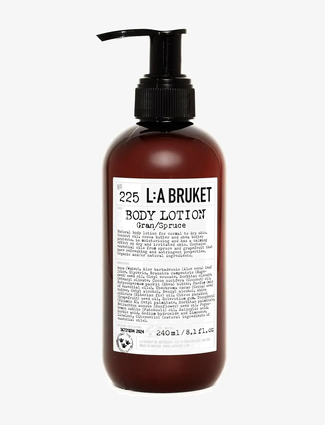 L:a Bruket - 225 Body Lotion Spruce - losjoni un krēmi - clear  spruce - 0