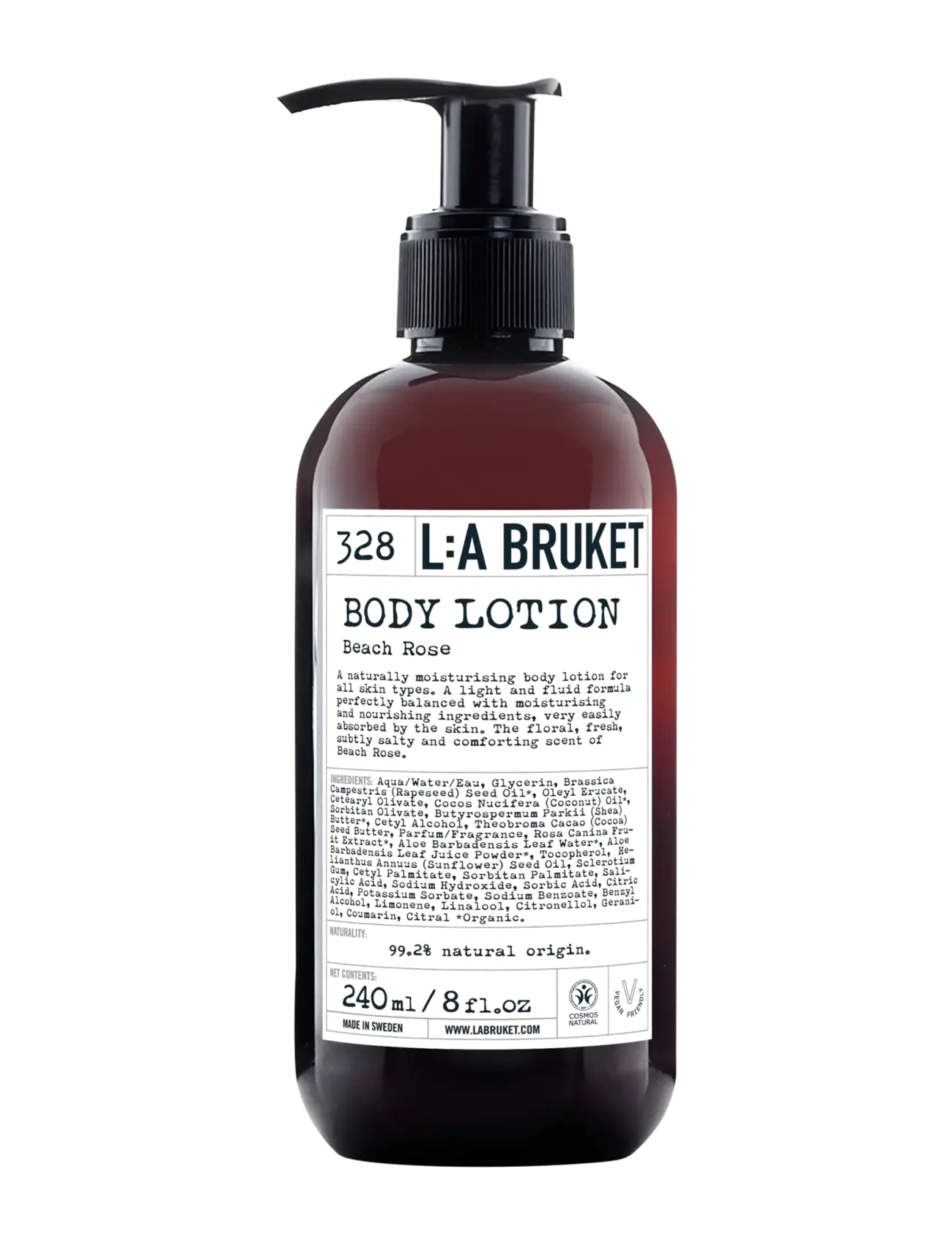 L:a Bruket Body Lotion 328 Beach Rose 240.00 ML - Hudpleje - CLEAR / undefined