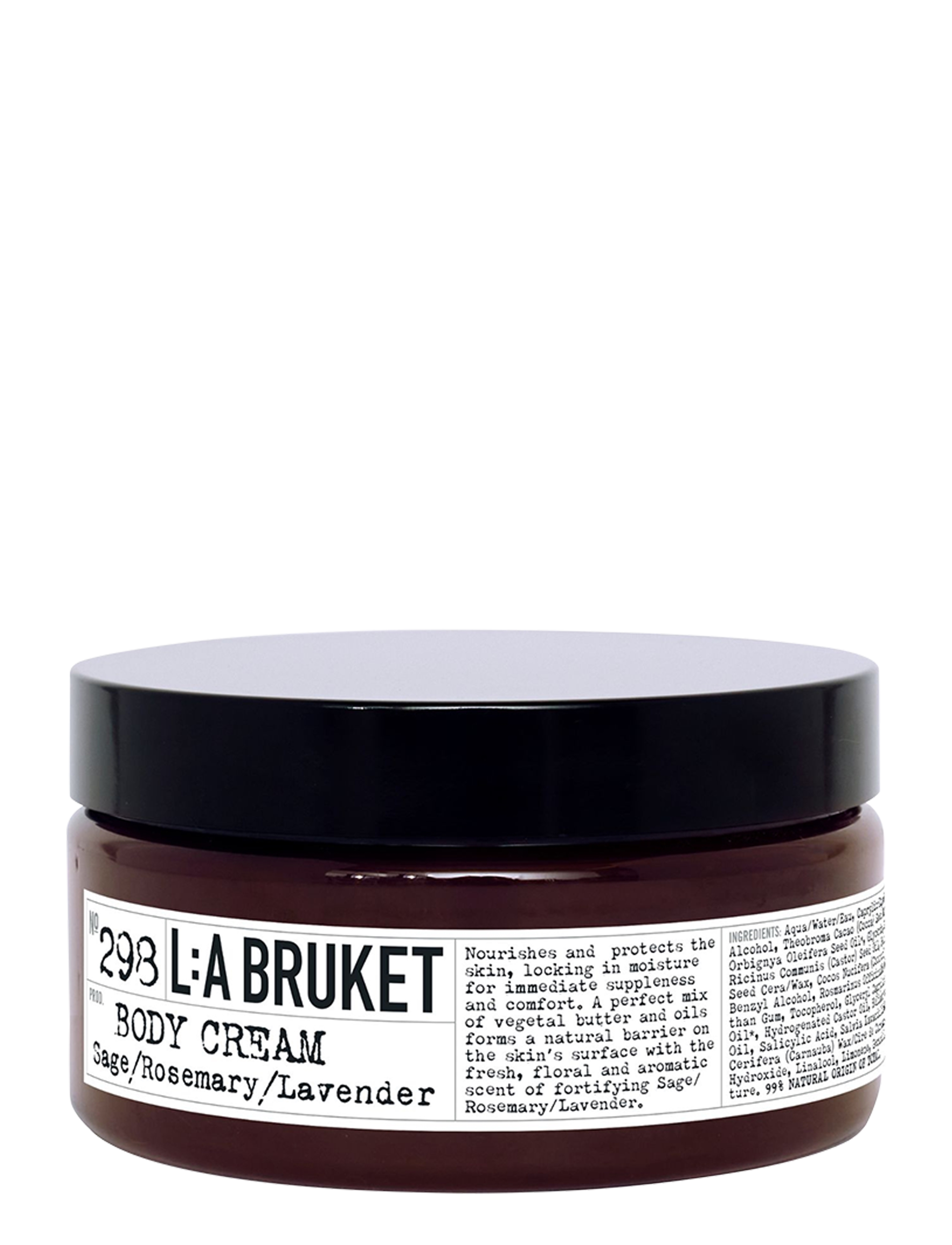 L:a Bruket Body Cream 298 Sage/Rosemary/Lavender 200.00 GR - Ilutooted meestele - CLEAR / undefined