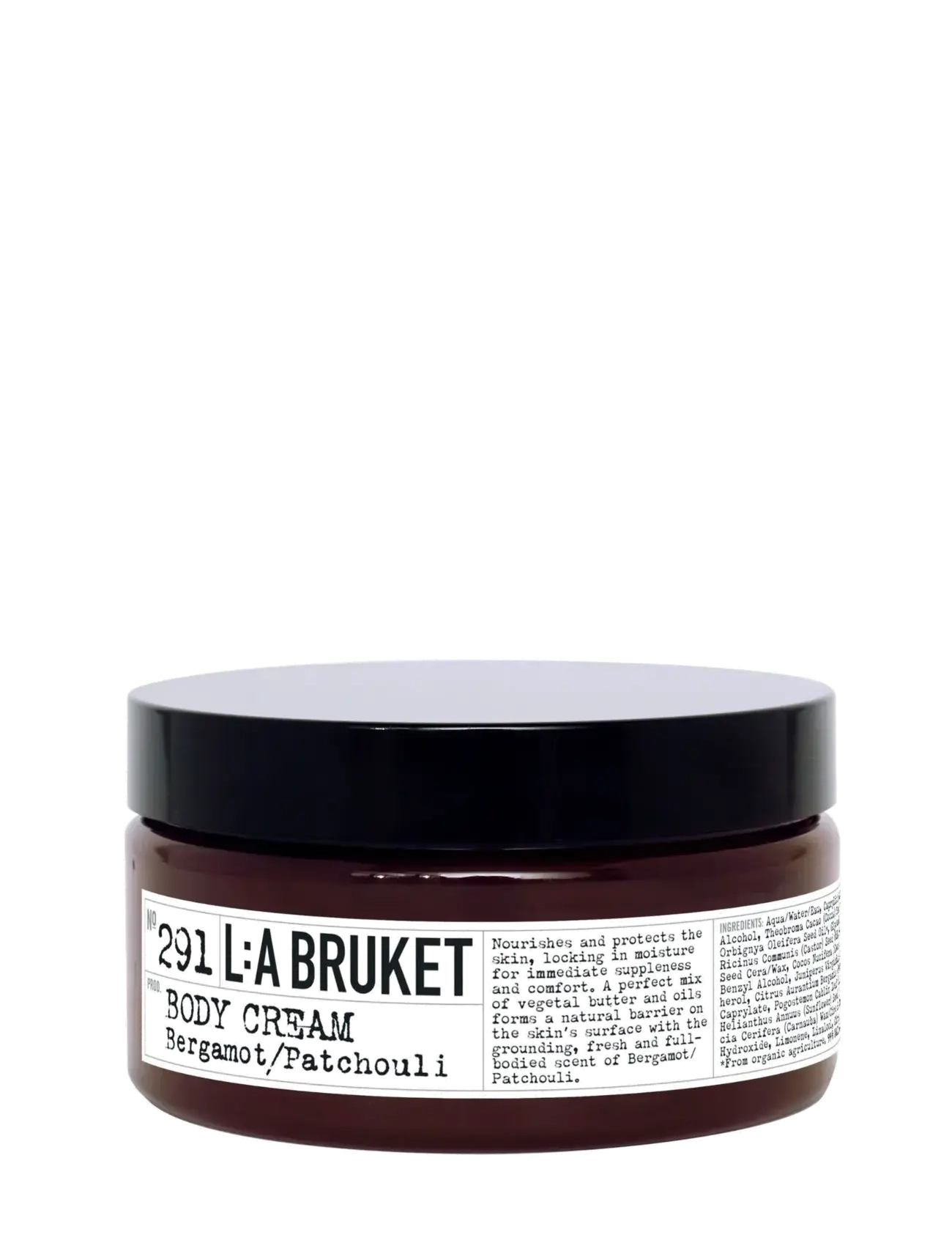 L:a Bruket Body Cream 291 Bergamot/Patchouli 200.00 Gr, Kropscreme, Nude, Str: 200 G