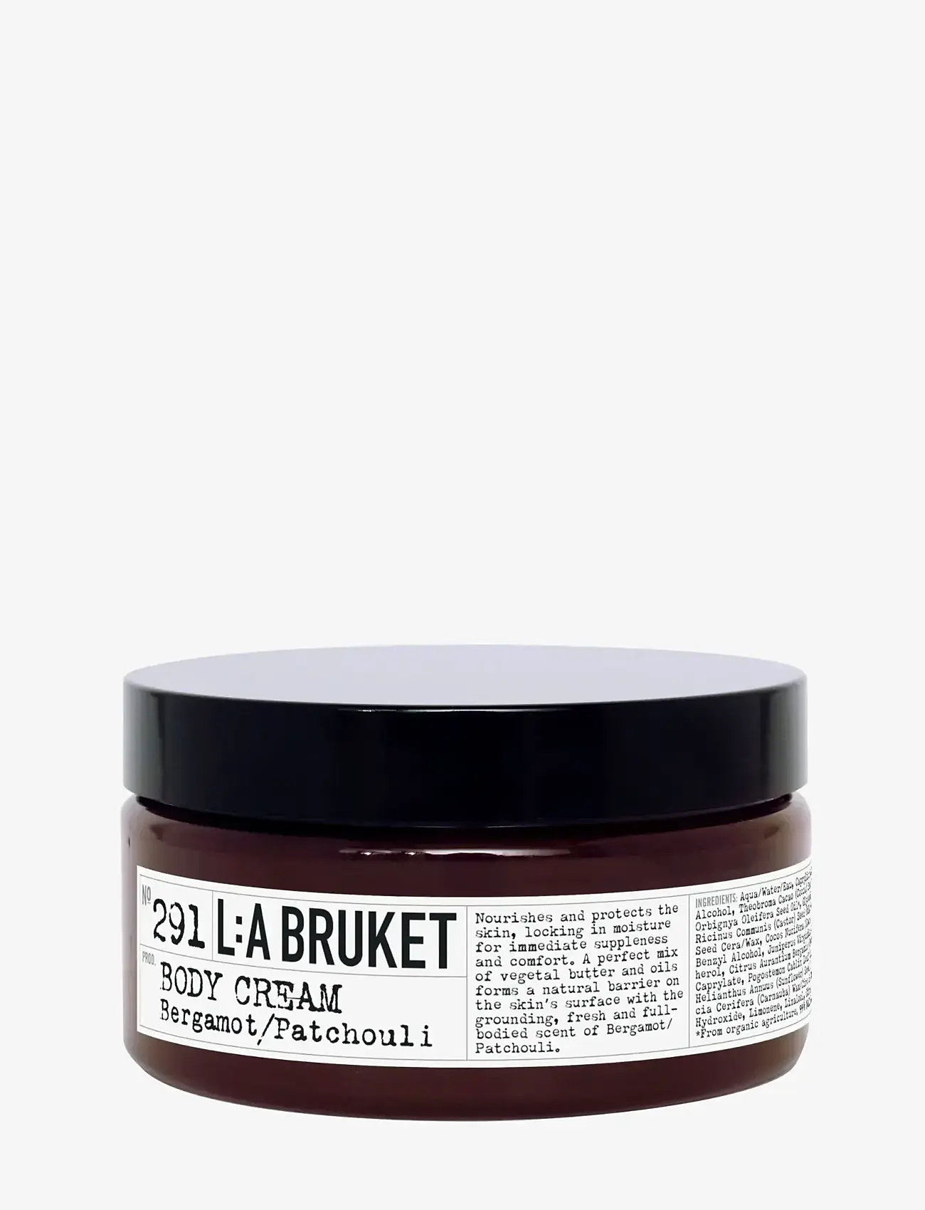 L:a Bruket - Body Cream 291 Bergamot/Patchouli 200.00 GR - lotion & creme - clear - 0