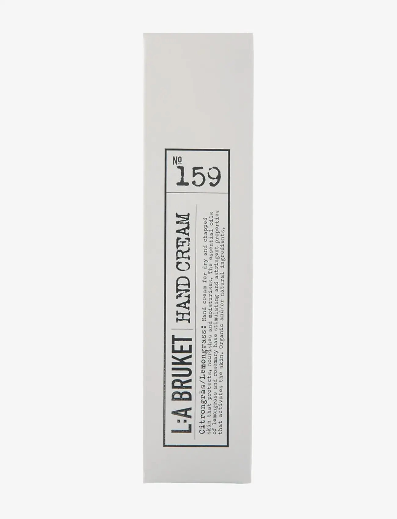 L:a Bruket - 159 Hand Cream Lemongrass - kätekreemid - clear lemongrass - 1