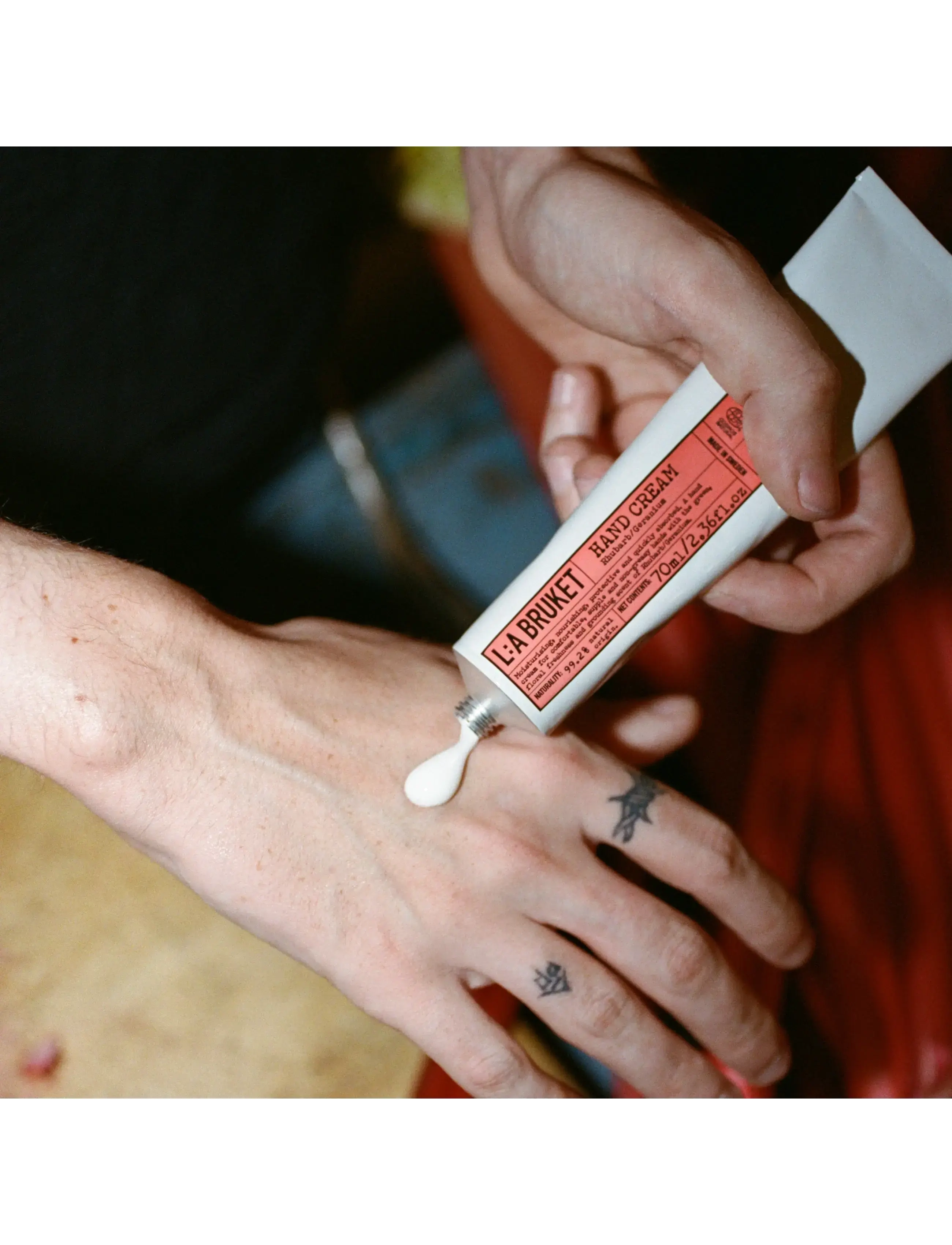 L:a Bruket - Hand Cream Rhubarb 30 ml - handkräm - clear - 1