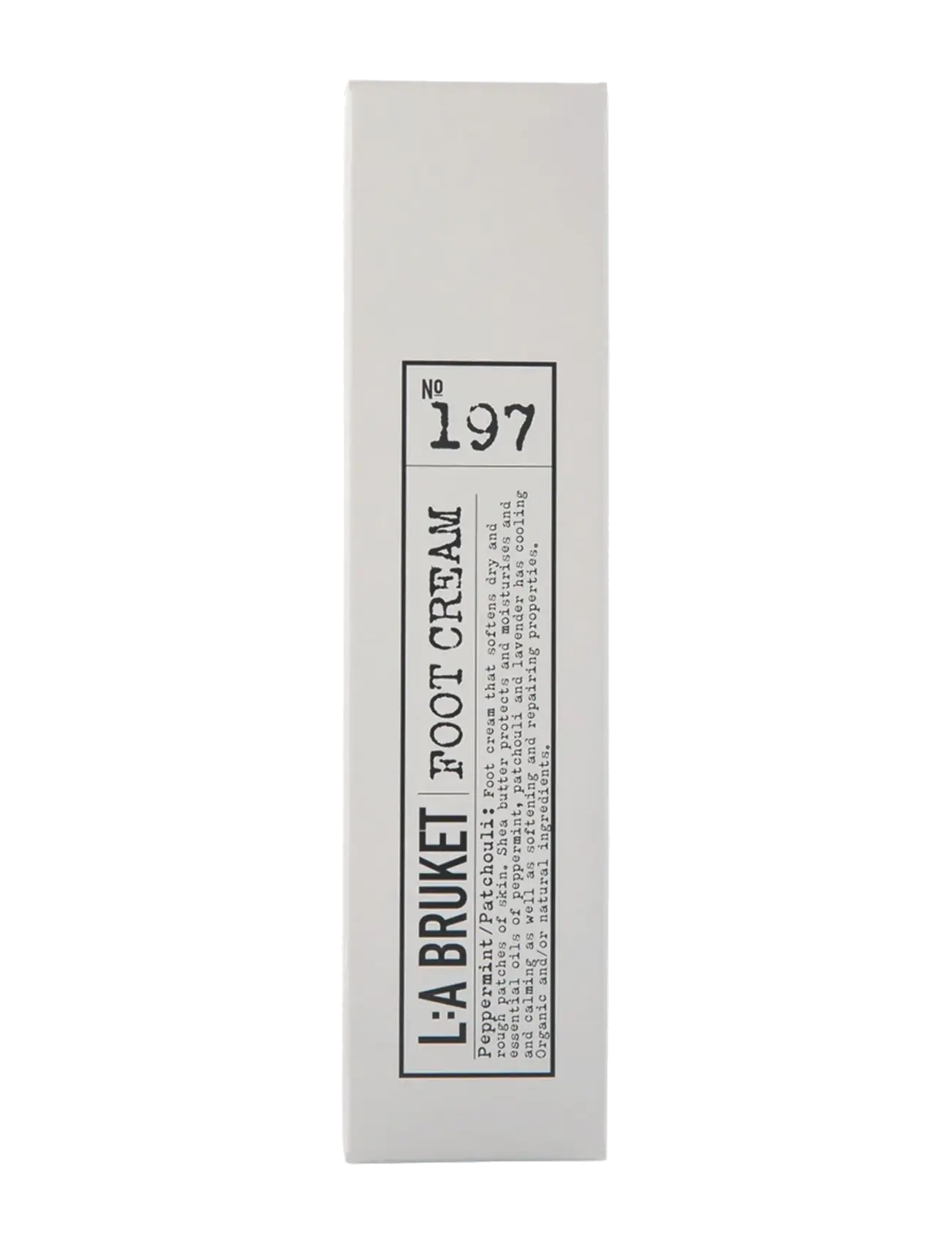 L:a Bruket - 197 Foot Cream Peppermint/Patchouli - roku krēmi - clear - 1