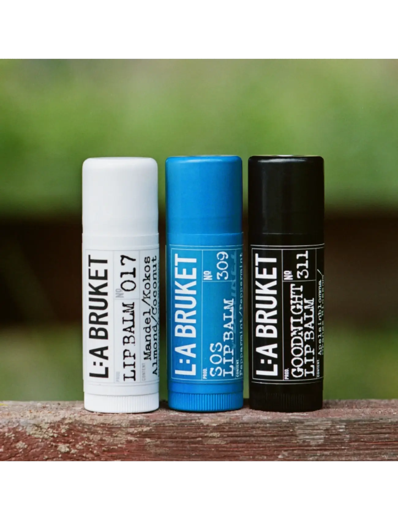 L:a Bruket - Trio Classic Night SOS - læbepomade - clear - 5