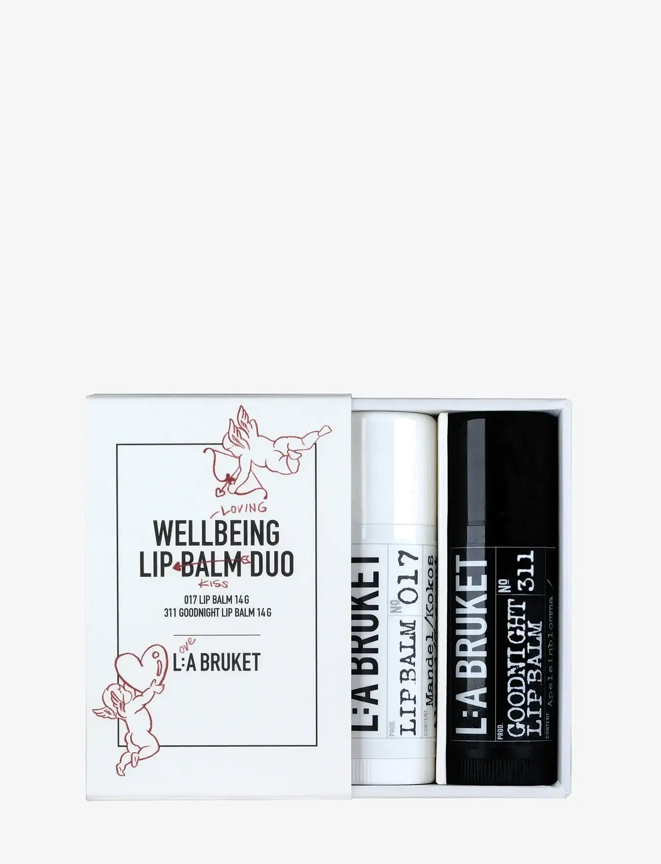 L:a Bruket - Gift Box Ltd Ed 14g + 14g 28 gr - læbepomade - clear - 0