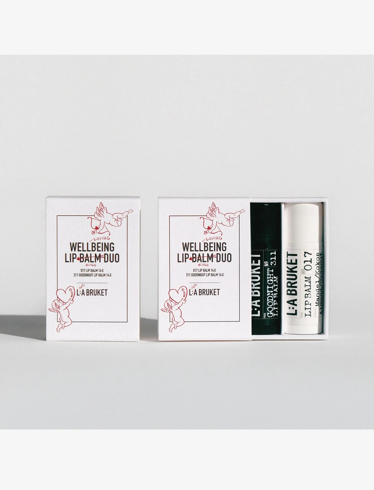 L:a Bruket - Gift Box Ltd Ed 14g + 14g 28 gr - læbepomade - clear - 1