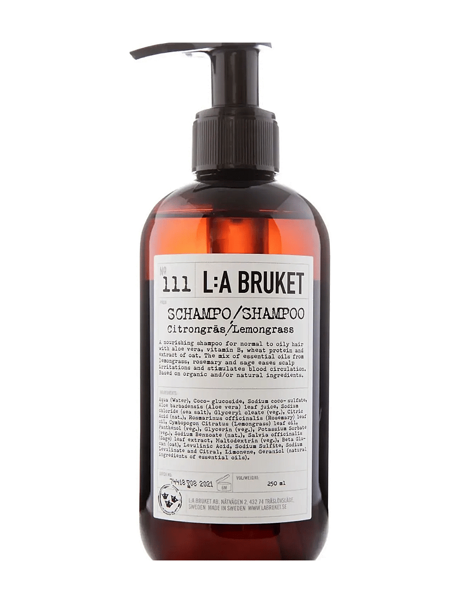 L:a Bruket - 111 Shampoo Lemongrass - shampoo - clear - 0