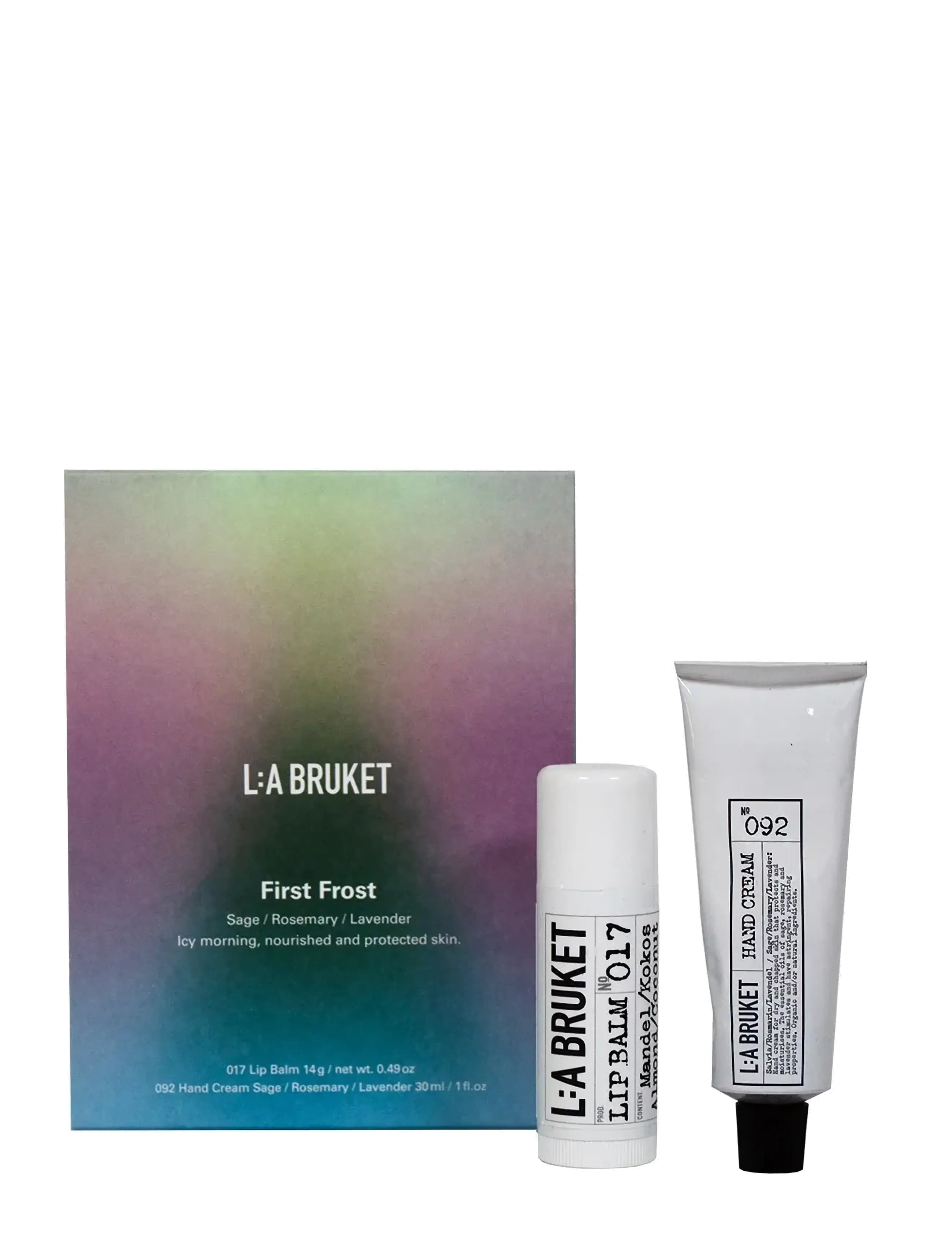 L:a Bruket Gift Box Xmas First Frost Srl 14ml/30ml 44.00 ml, 44 ml, Nude, Lip Care > Lip Balm, Dame
