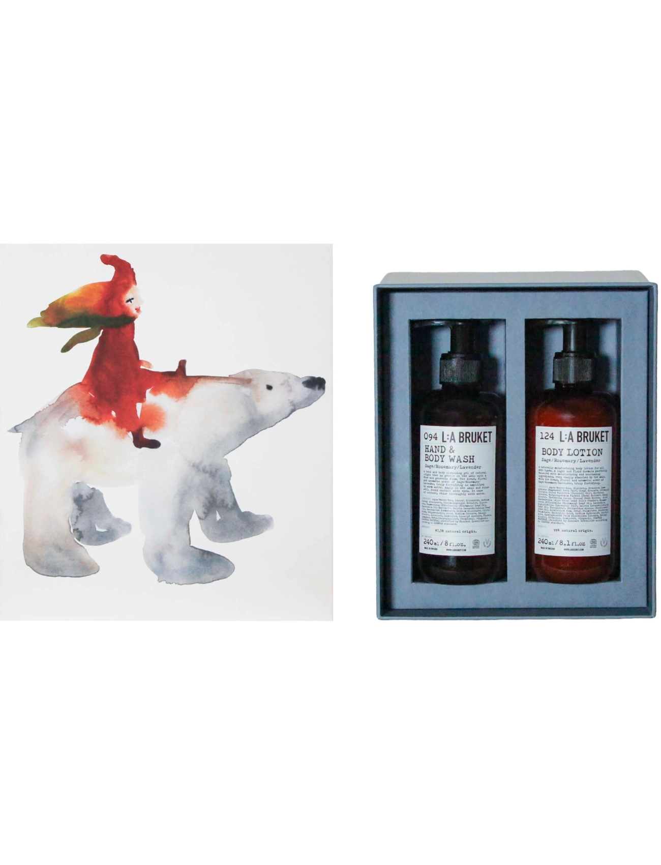 L:a Bruket Gift Box Winter kit along for the ride 480 ml -  - undefined / undefined
