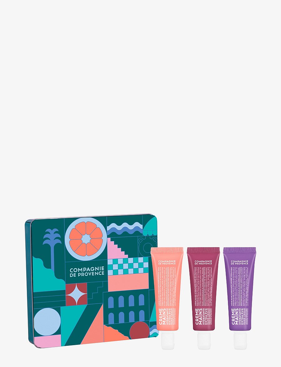 La Compagnie de Provence - PRETTY HANDS TRIO EXTRA PUR FIG ROSE LAVENDER - kätekreemid - clear - 1