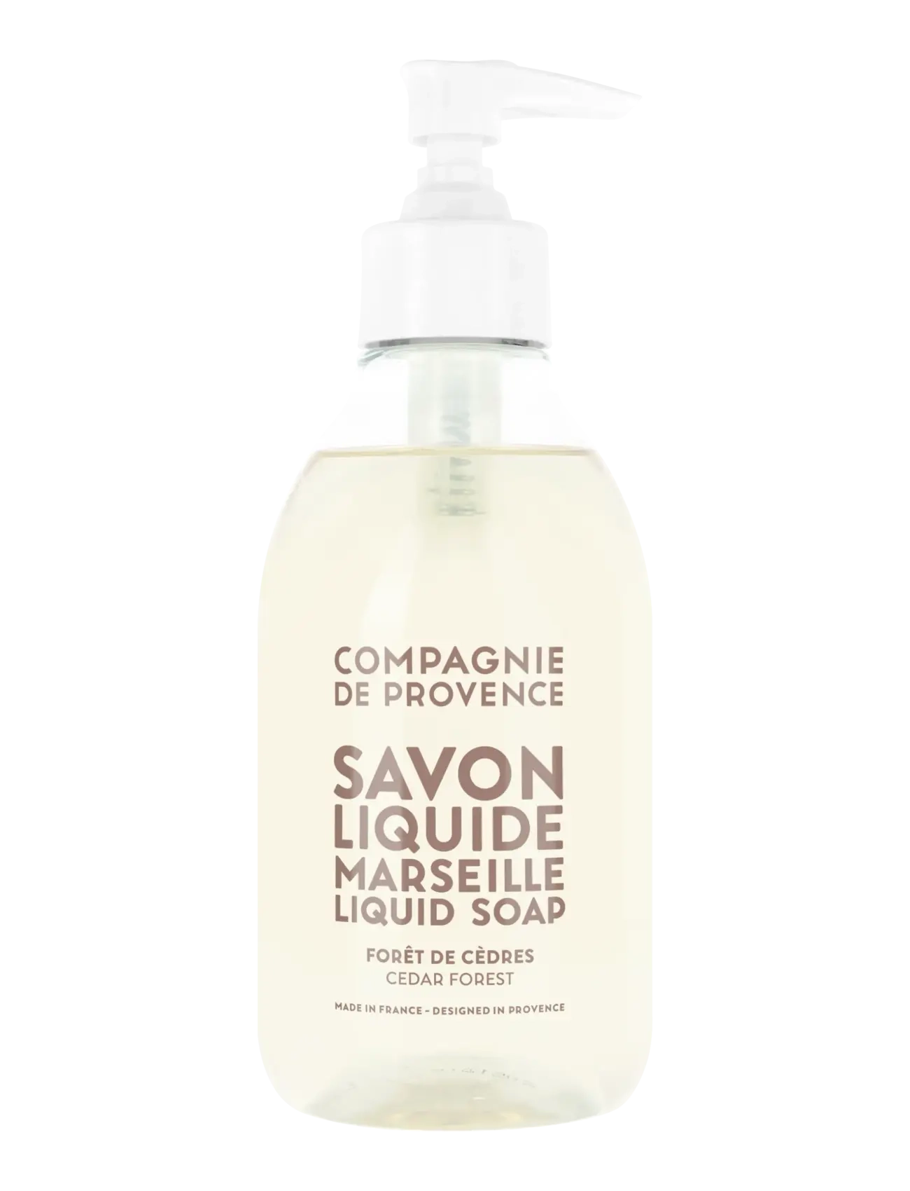 La Compagnie de Provence Liquid Marseille Soap 300Ml Cedar Forest, 300 ml, Hand Soap, Beige - Homeware
